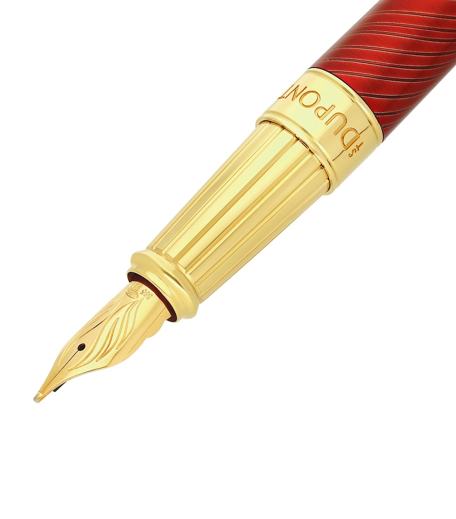 Line D Eternity Year of the Horse Fountain Pen RED & GOLD Image 2