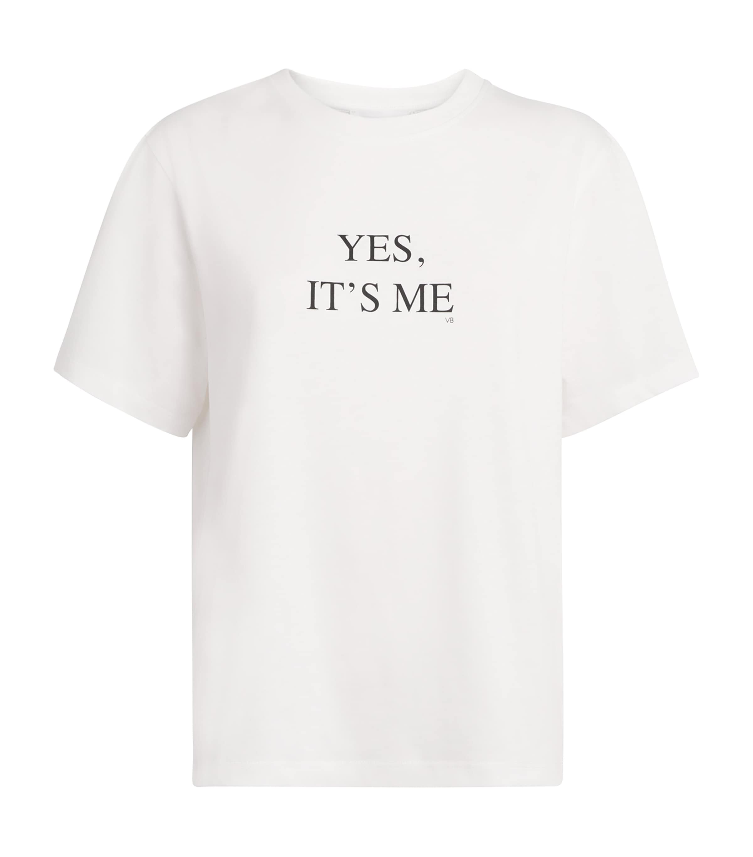 Victoria Beckham Organic Cotton Yes It's Me T-shirt In Red