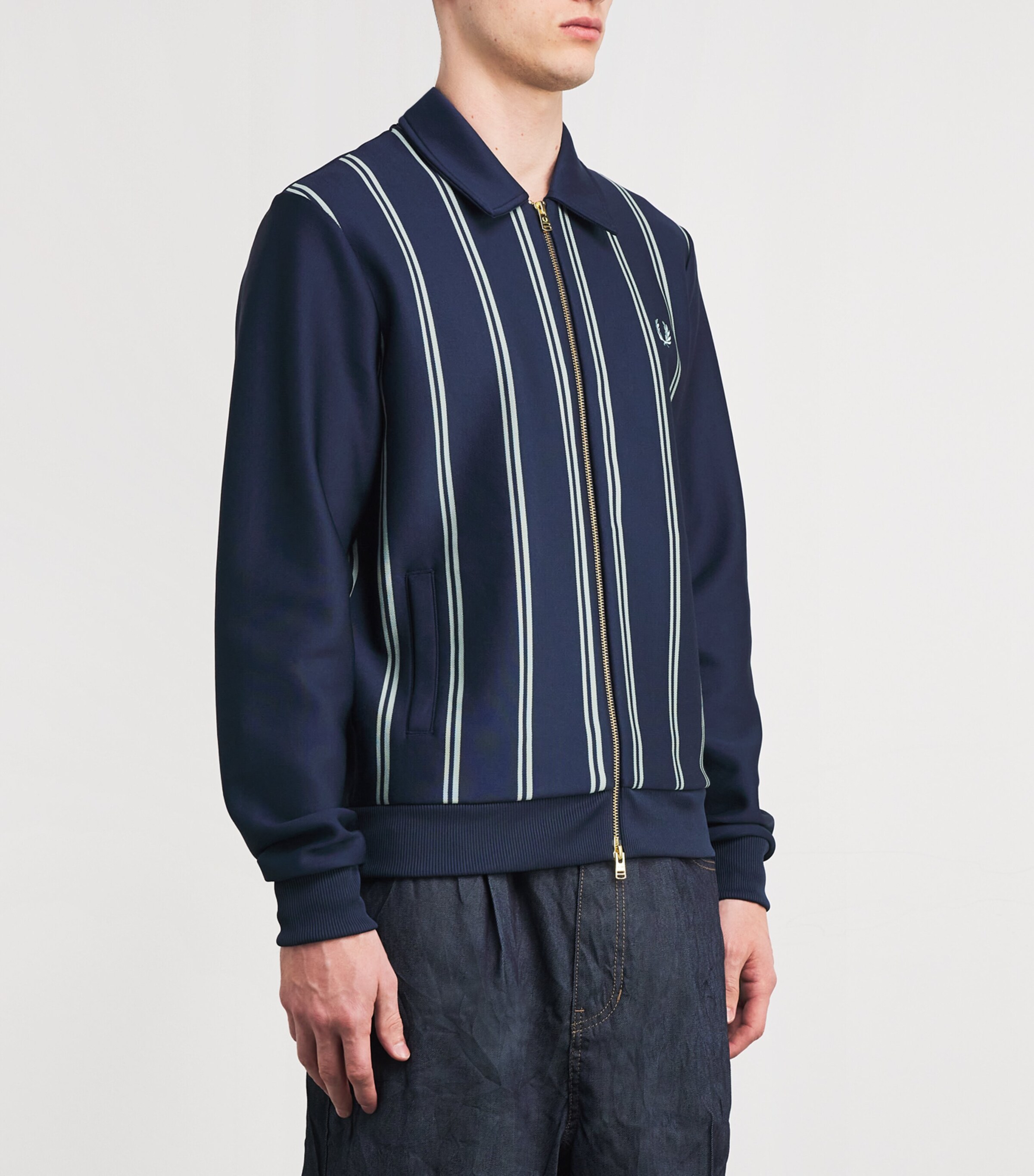 Stripe Collar Track Jacket X86TENNIS BLUE Image 3