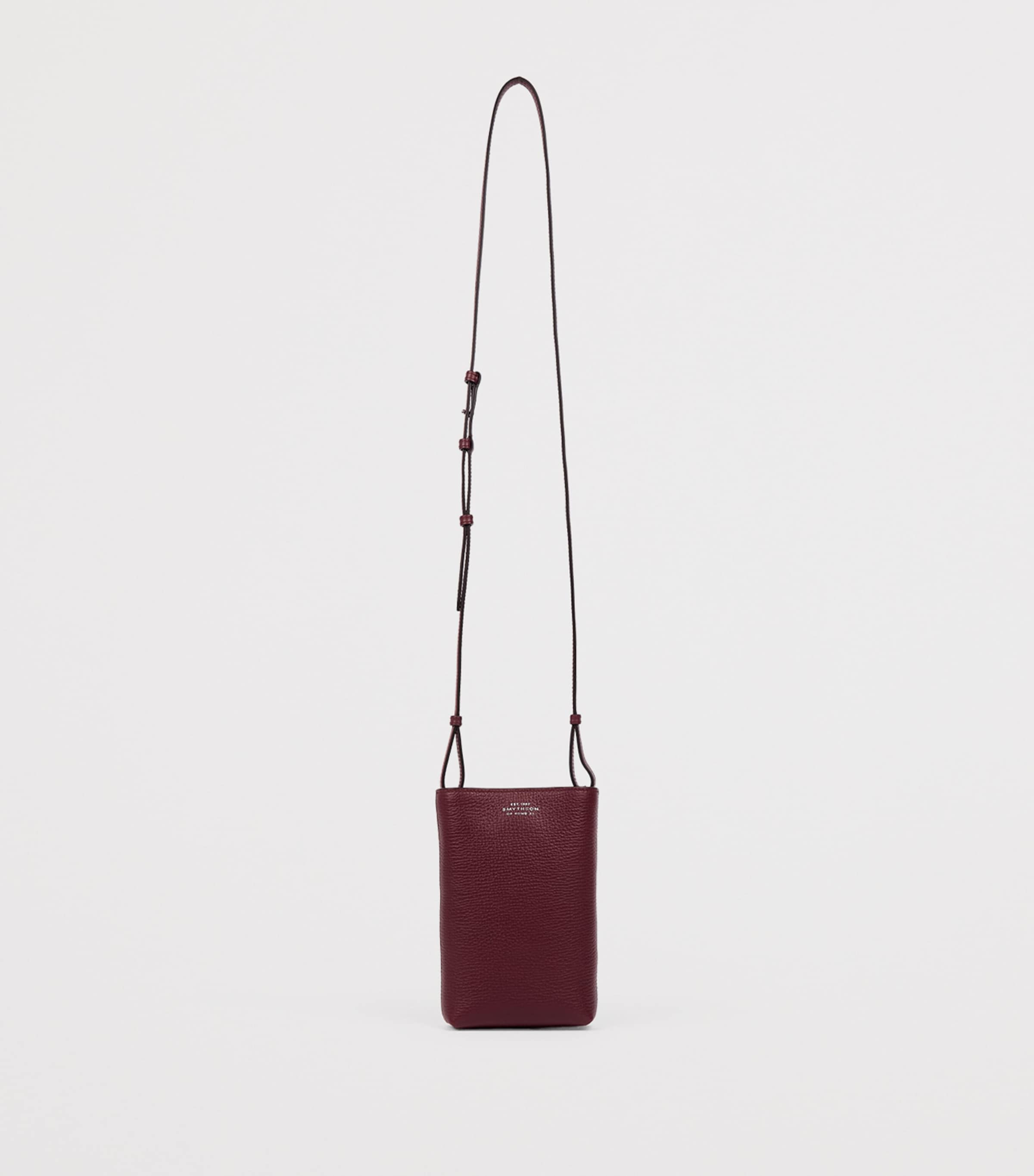 Leather Day pouch DARK CHERRY Image 4