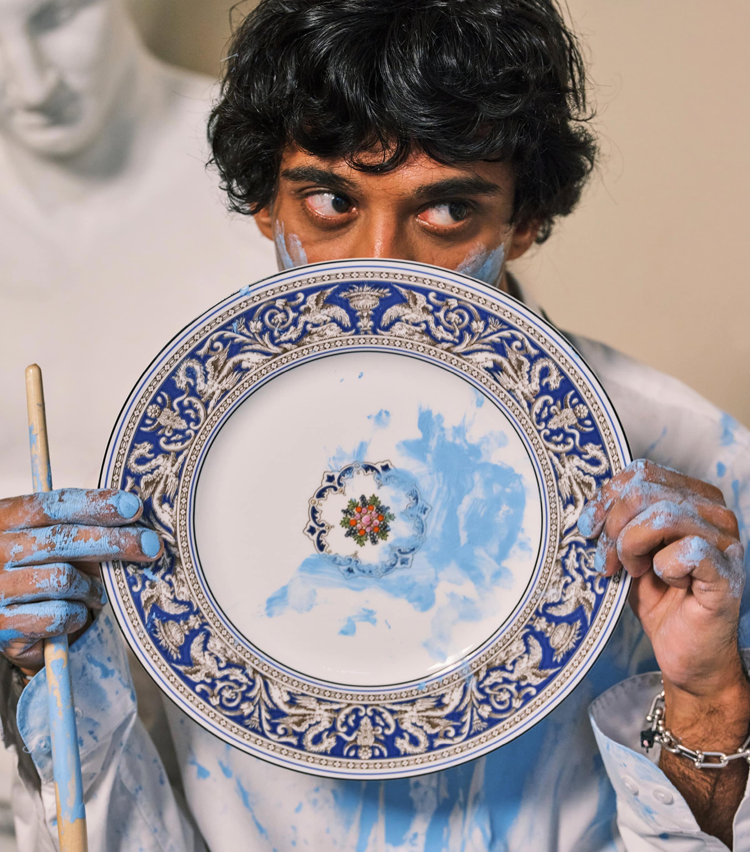 Wedgwood Florentine Marine Plate (20.5cm) Blue Image 2