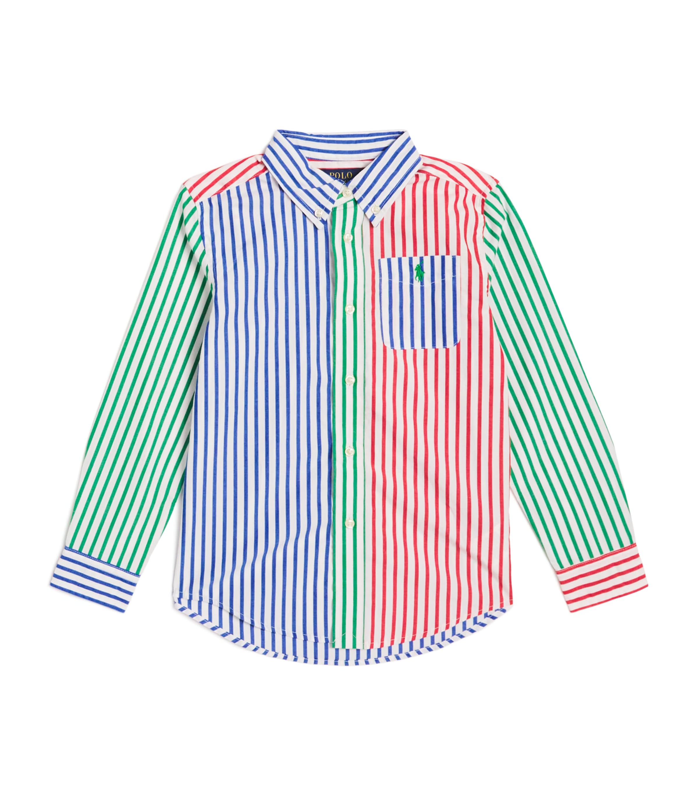 Ralph Lauren Baby Boys Striped Poplin Shirt In Multi