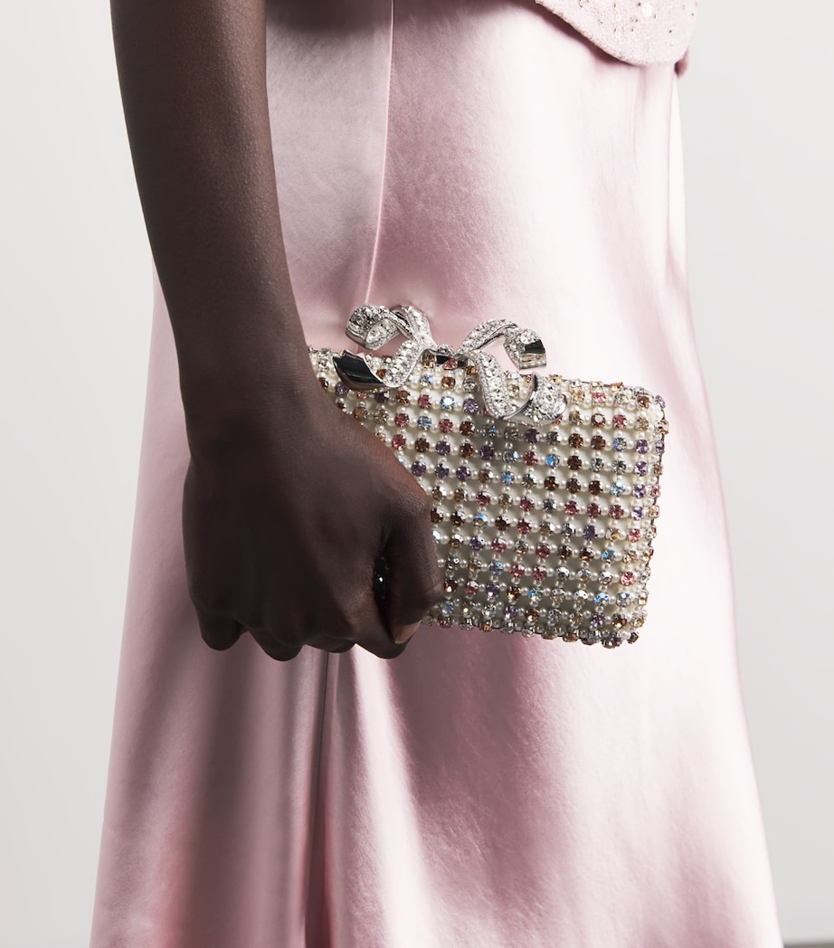 Crystal-Embellished Clutch Bag MULTI Image 5