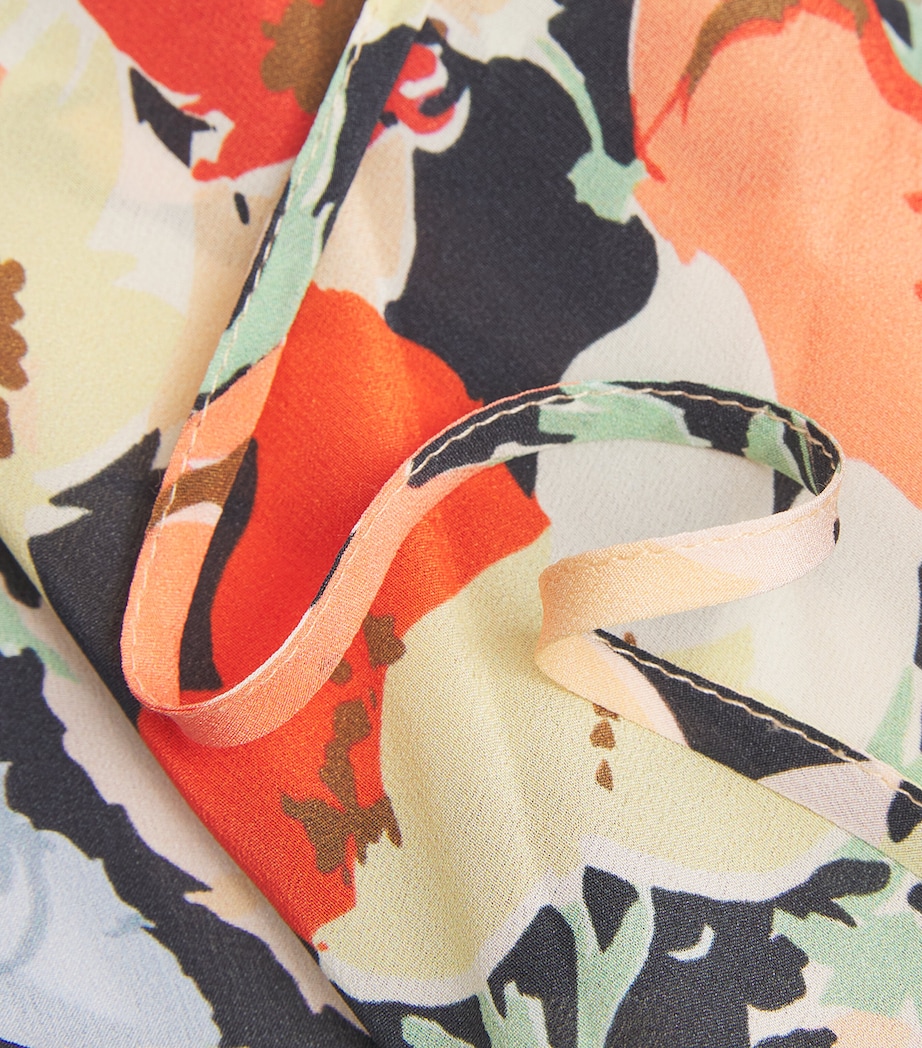 Silk Meena Midi Dress ENGLISH GRDN DP NAVY Image 4