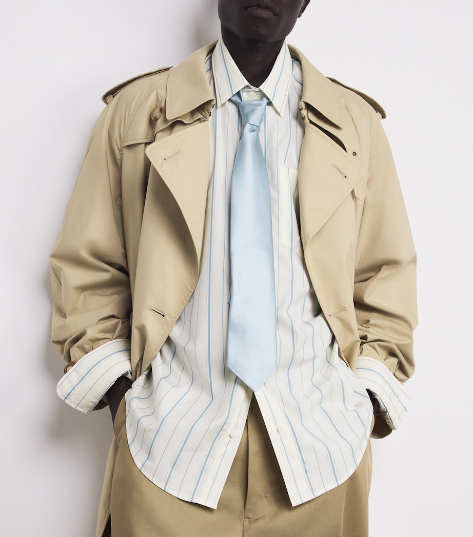 Cotton Poplin Stripe Shirt 1872 - IVOIRE/CIEL Image 6