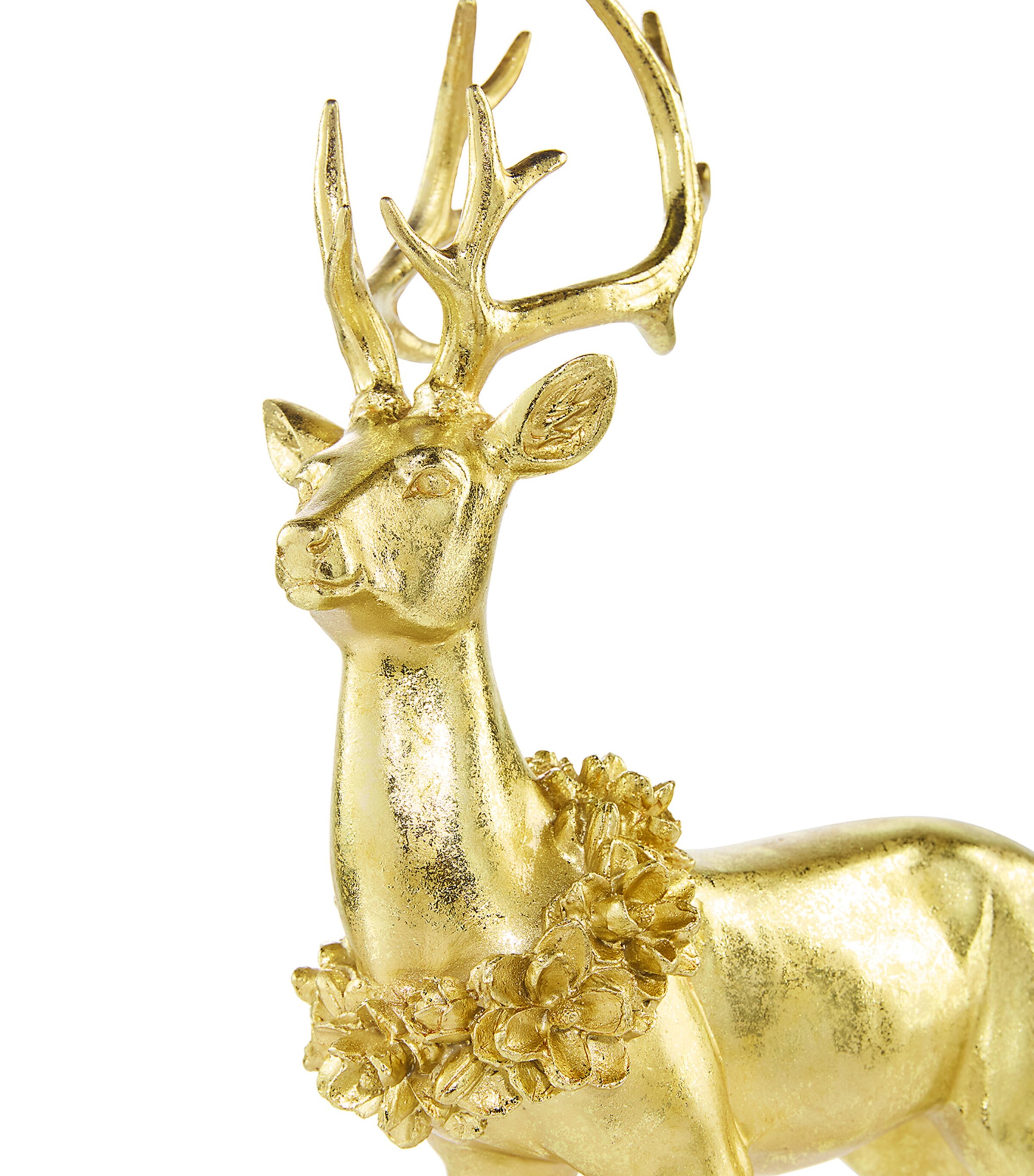 Harrods Standing Deer Ornament (19.5cm) Gold Image 2