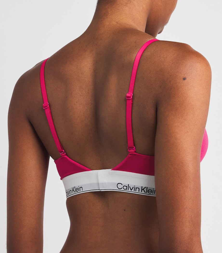 Cotton Icon Bra VIBRANT PINK Image 3