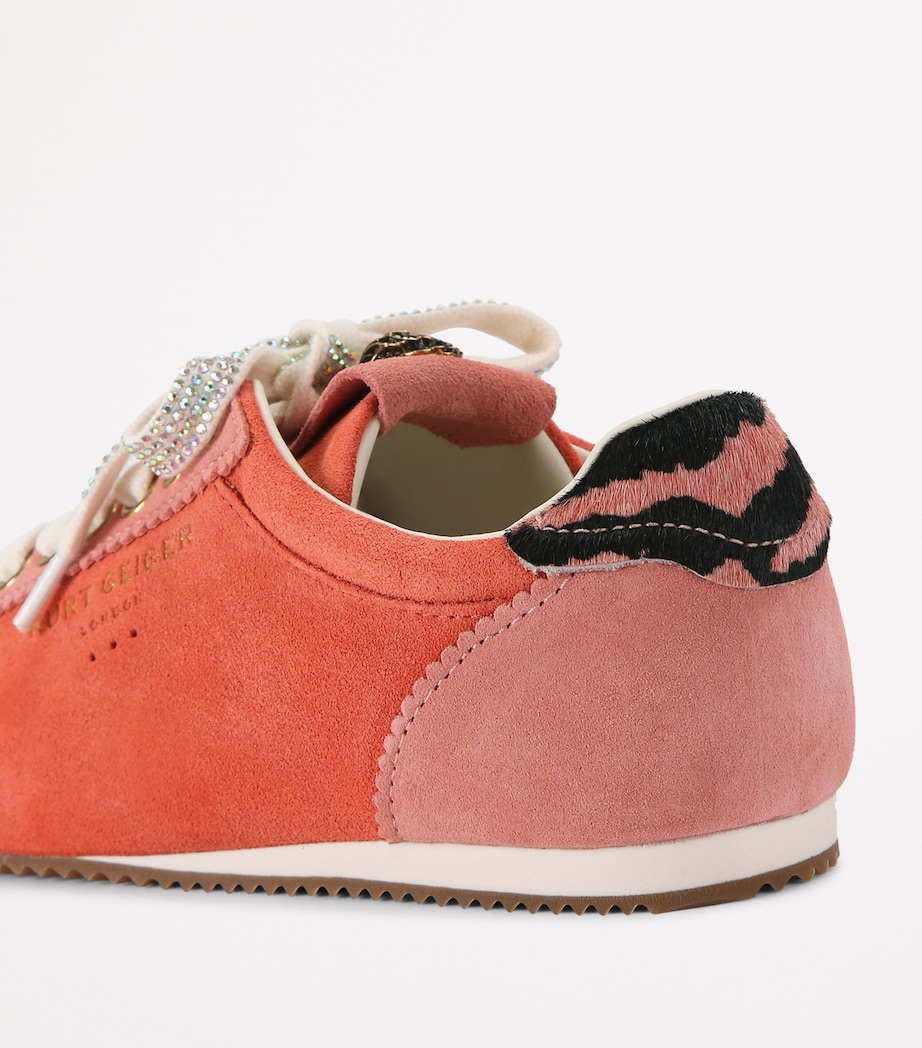 Kurt Geiger London Suede Islington Sneakers Orange Image 2