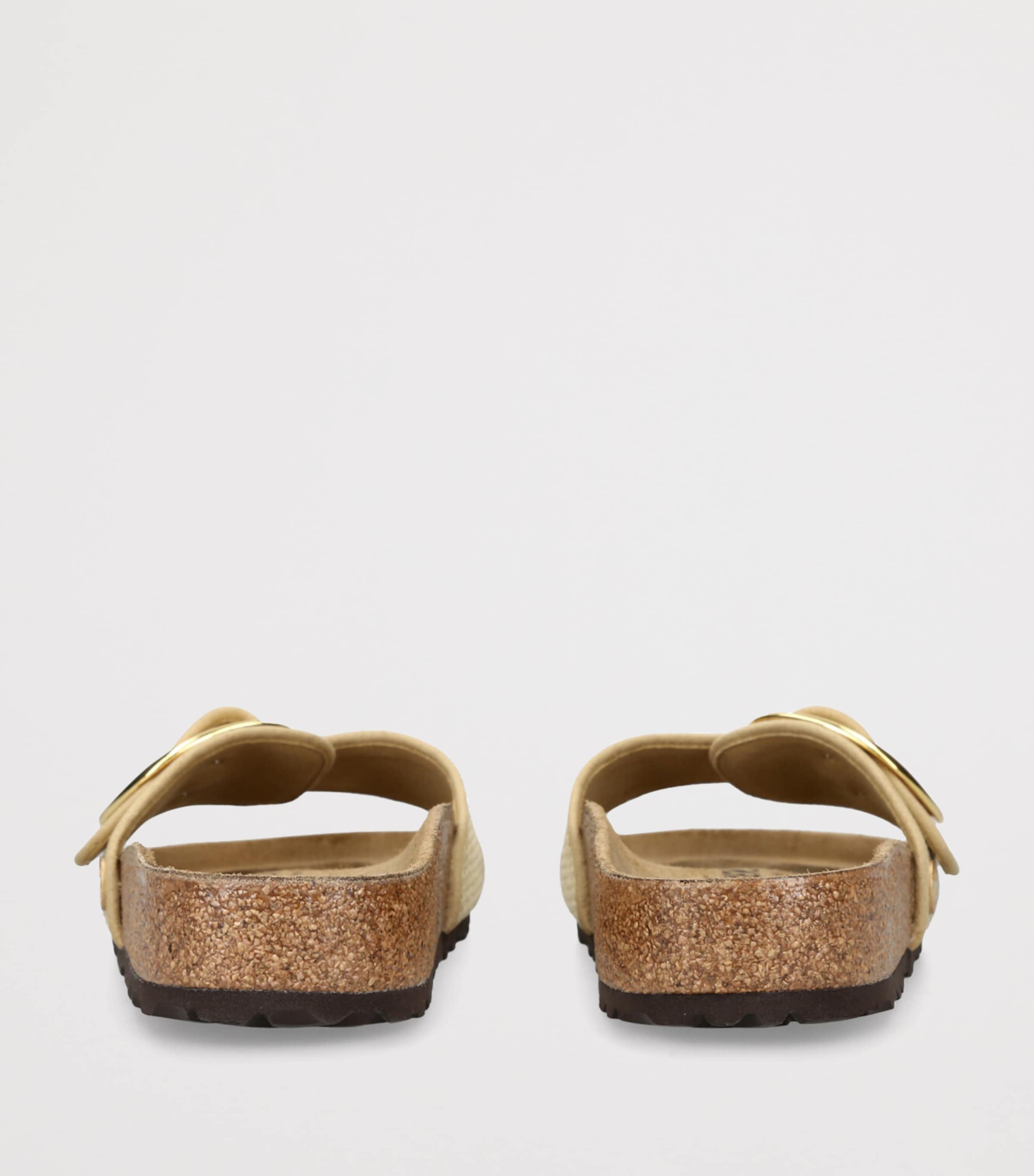 Raffia Madrid Big Buckle Sandals CREAM Image 2