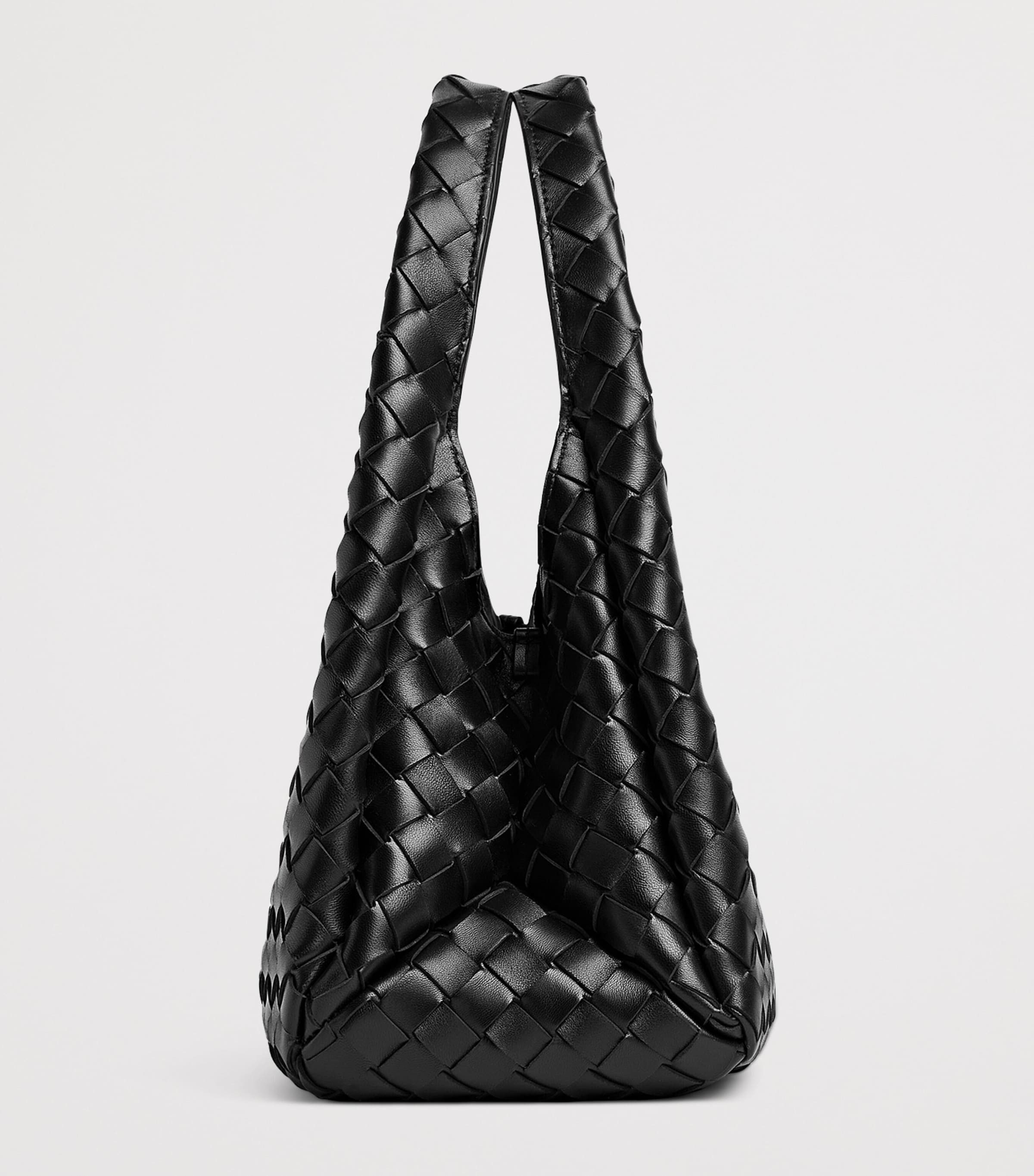 Small Leather Intrecciato Campana Shoulder Bag 1019 Image 3