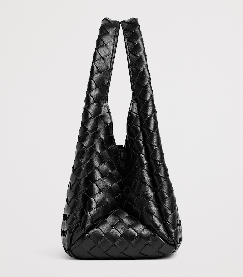 Small Leather Intrecciato Campana Shoulder Bag 1019 Image 3