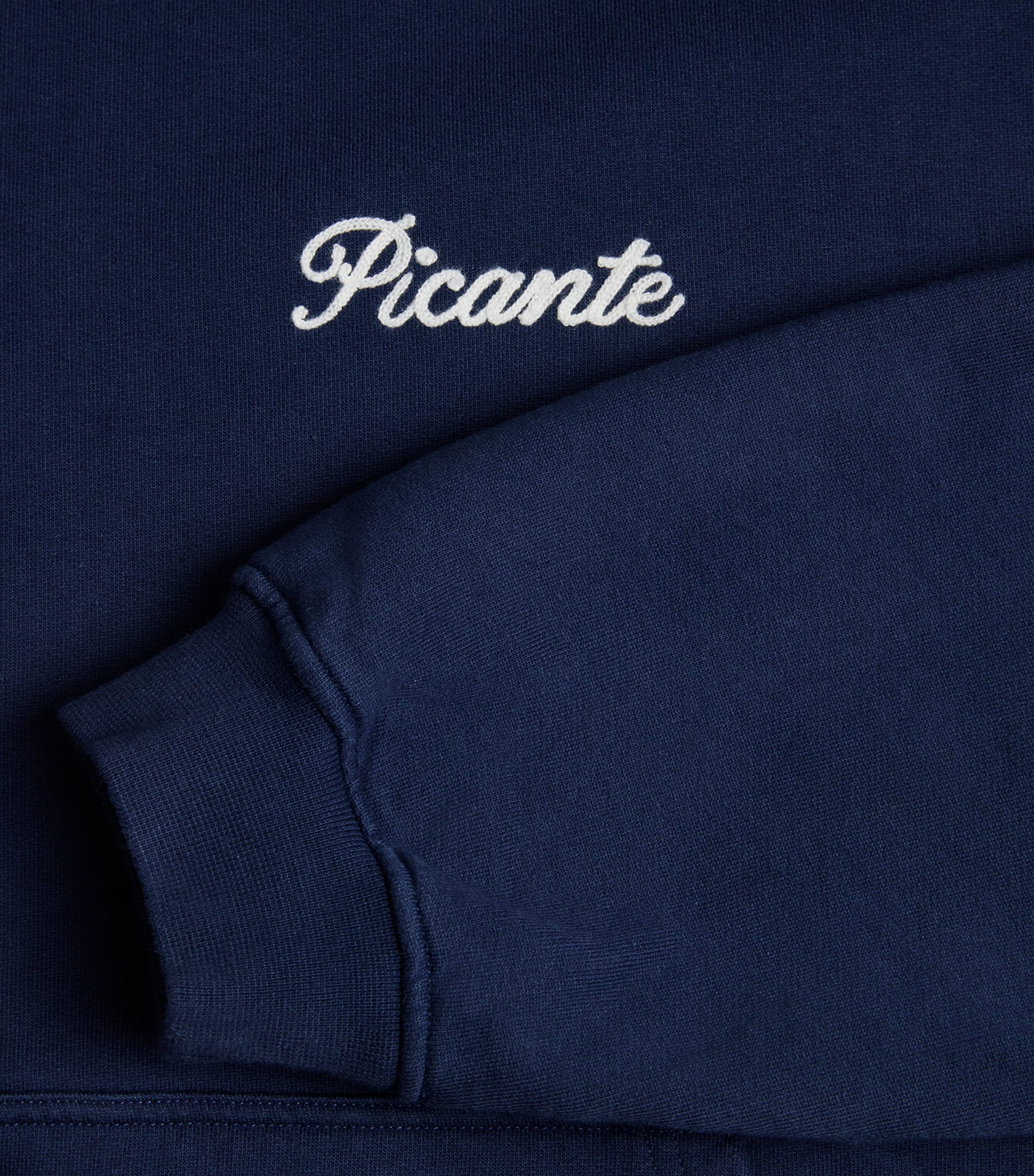 Picante Mens Organic Cotton Tailor Logo Hoodie Navy Image 6