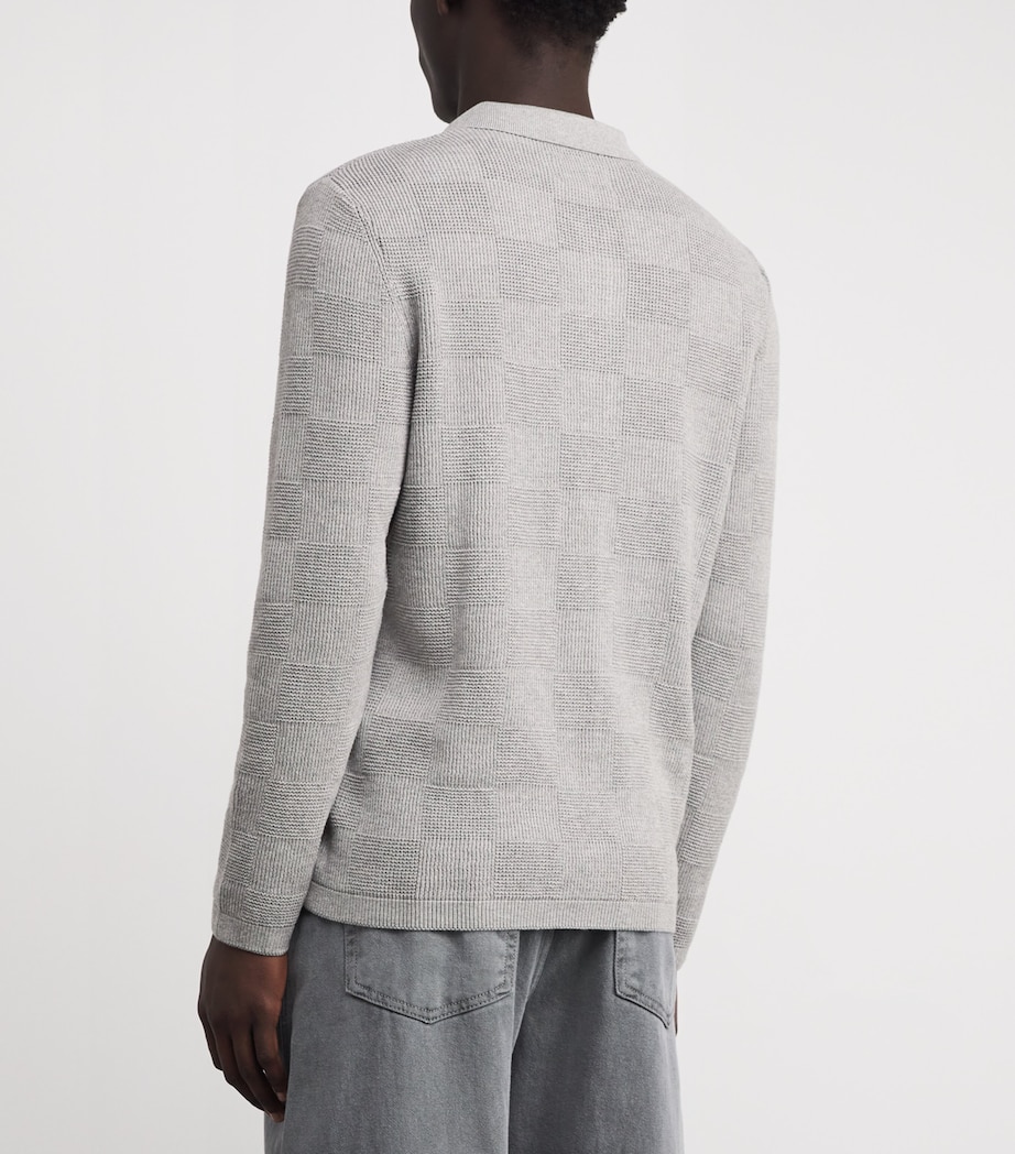 Cotton Falton Cardigan GY52 GREY MARL Image 4