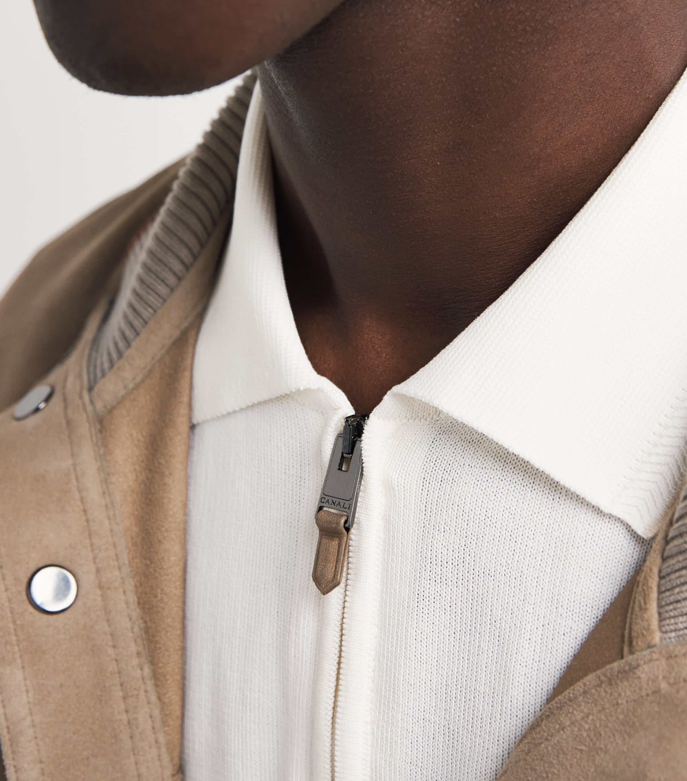 Cotton Zipped Polo Shirt 1 Image 6