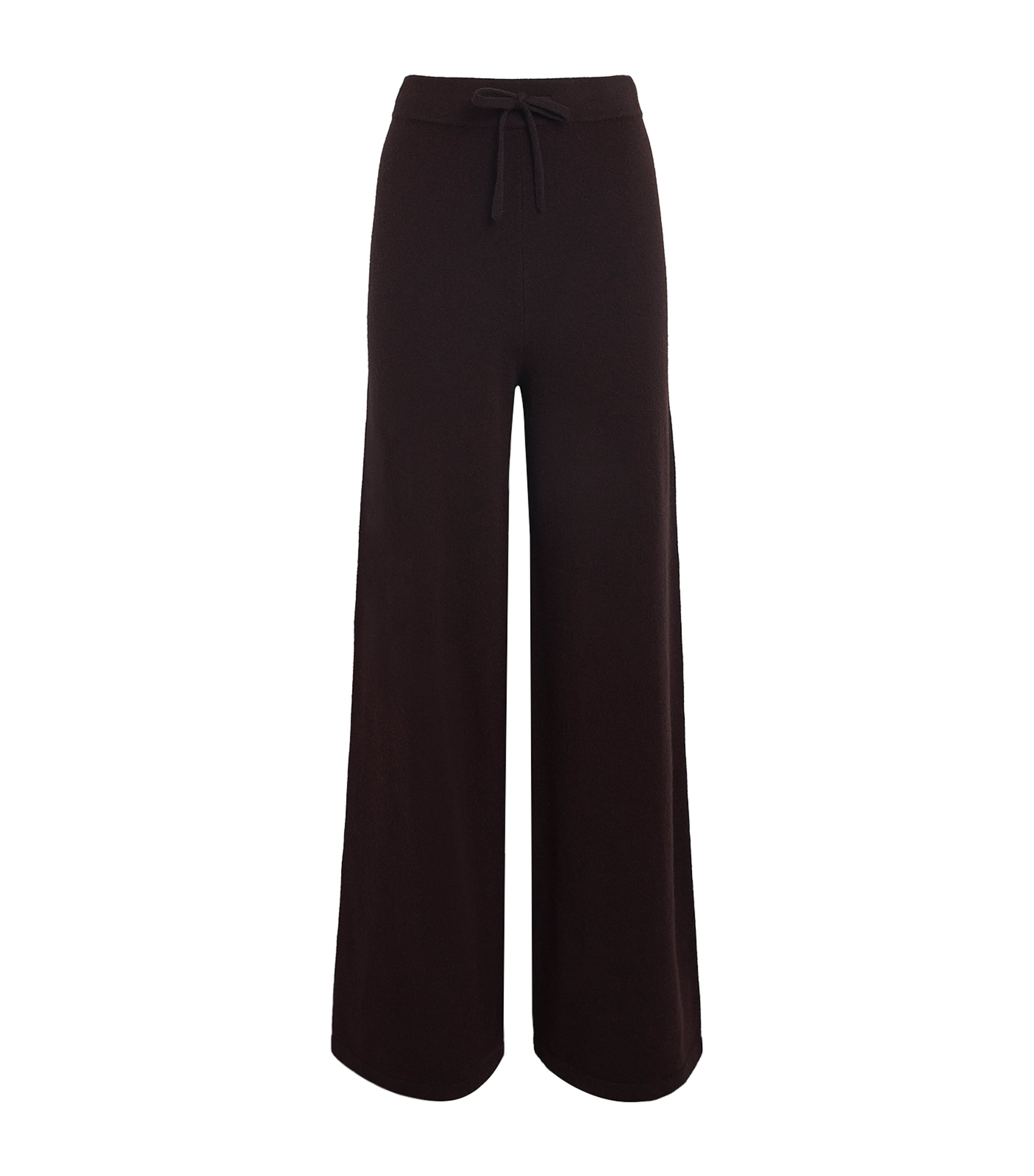 Yves Salomon Wool-blend Drawstring Trousers In Burgundy