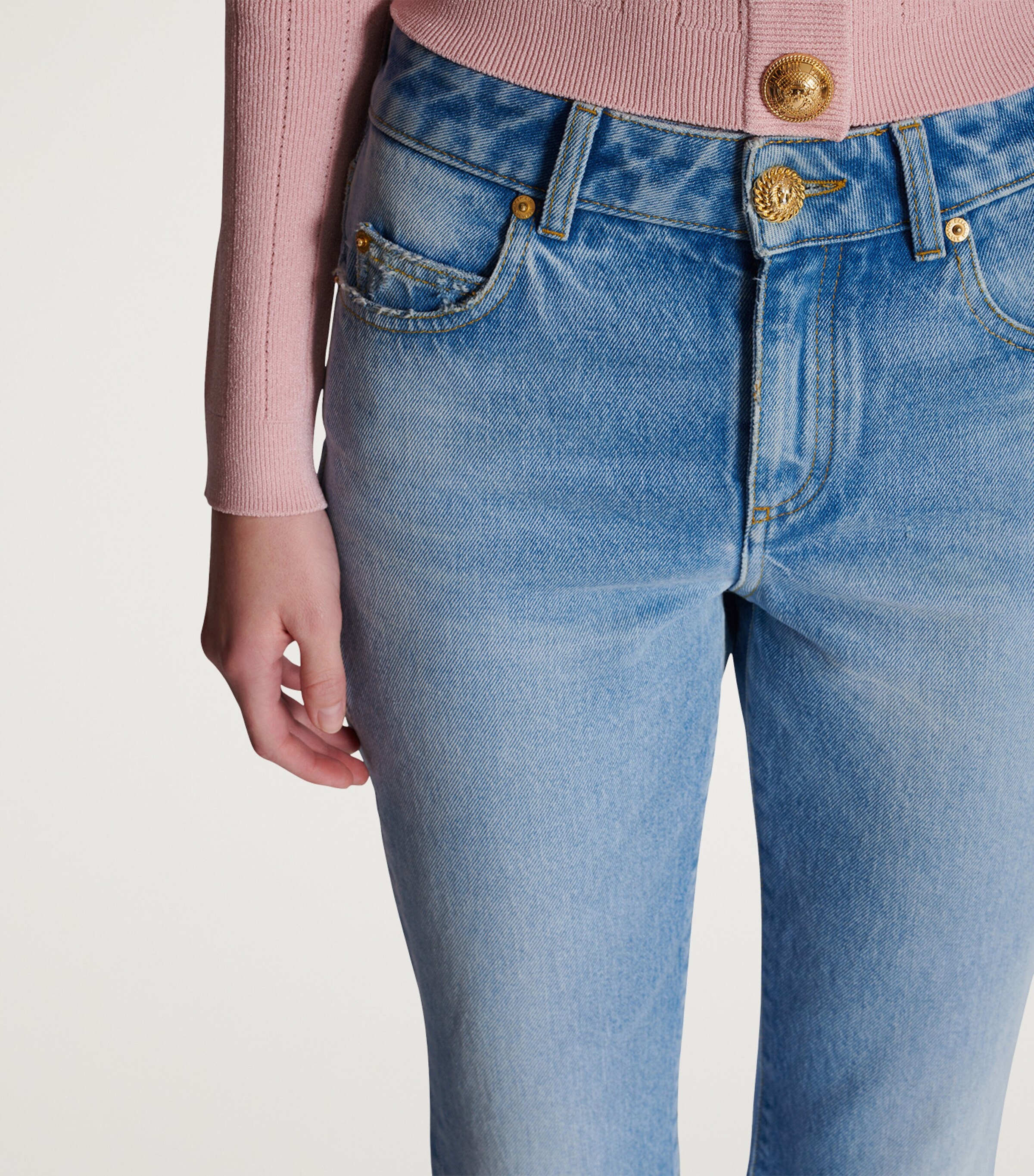 Flared Jeans 6FC BLEU JEAN CLAIR Image 6