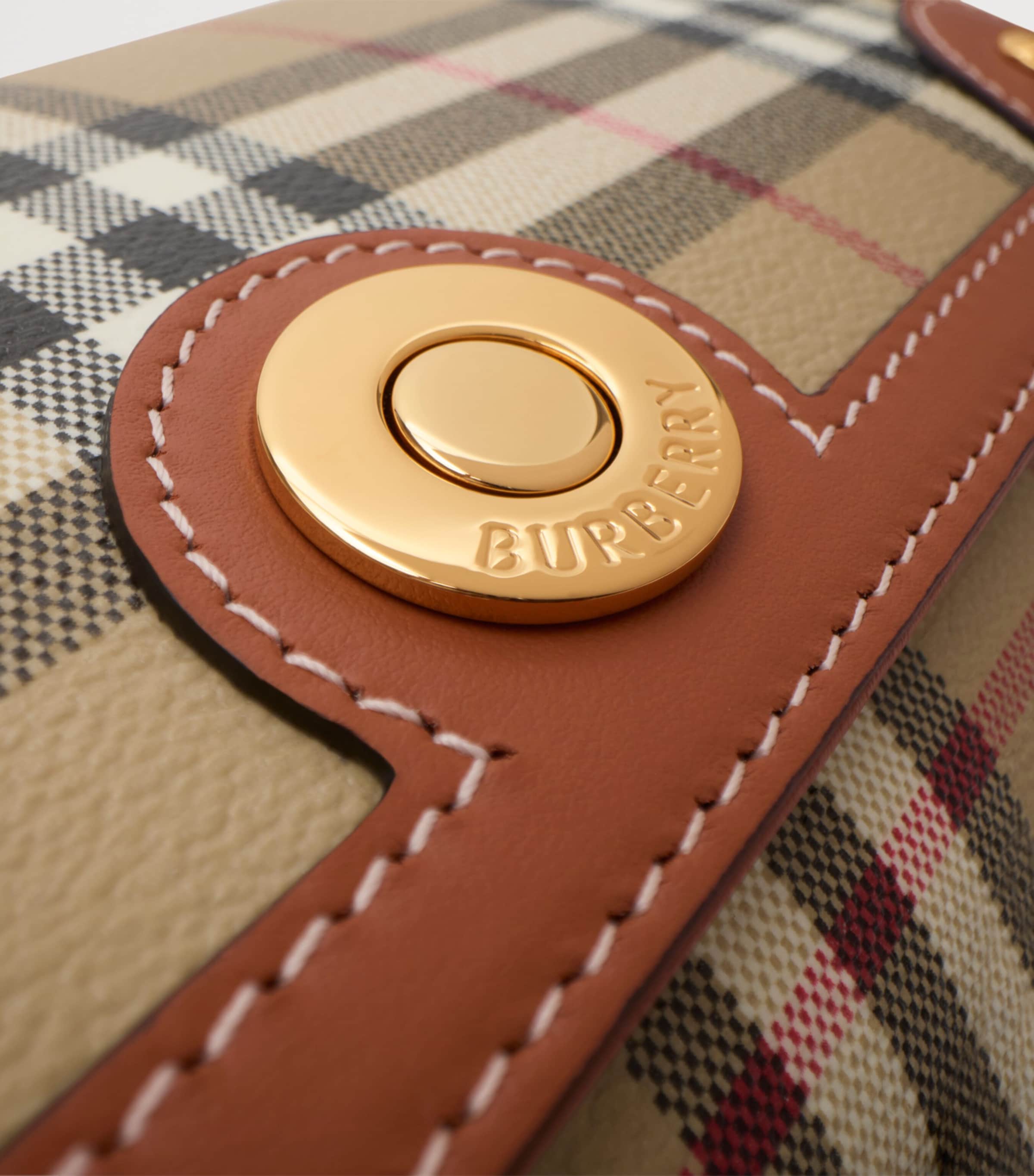 Check Top-Handle Bag VNTG CHK/BRIAR BROWN Image 7