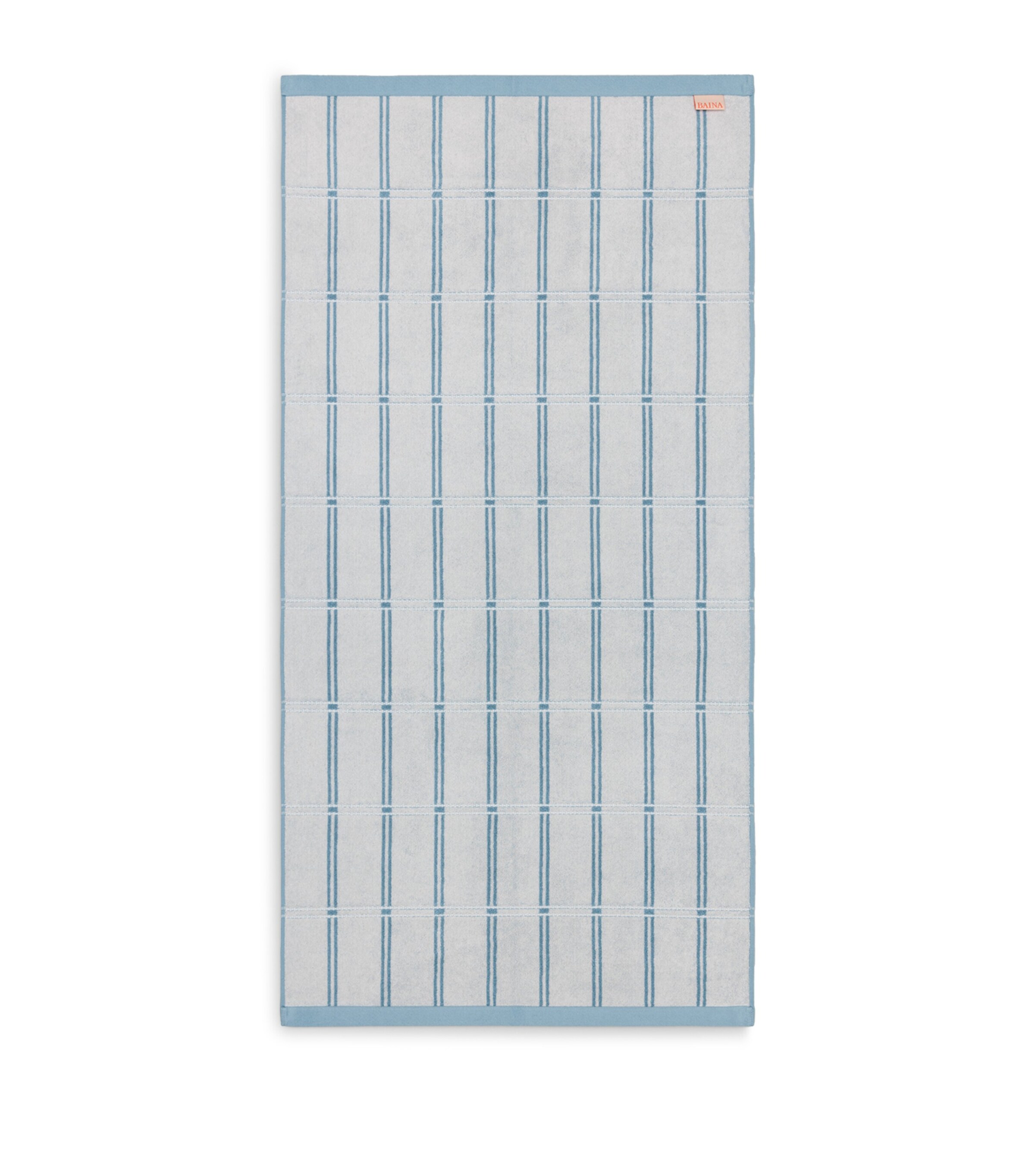 BAINA Organic Cotton Sorn Bath Towel (70cm x 140cm) Celeste & Chalk Image 3