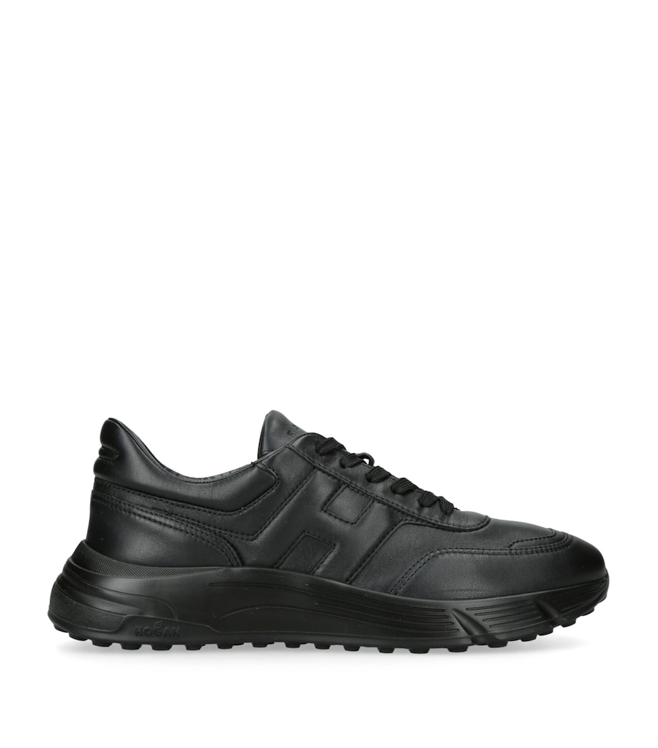 Leather Hyperlight Sneakers BLACK Image 1