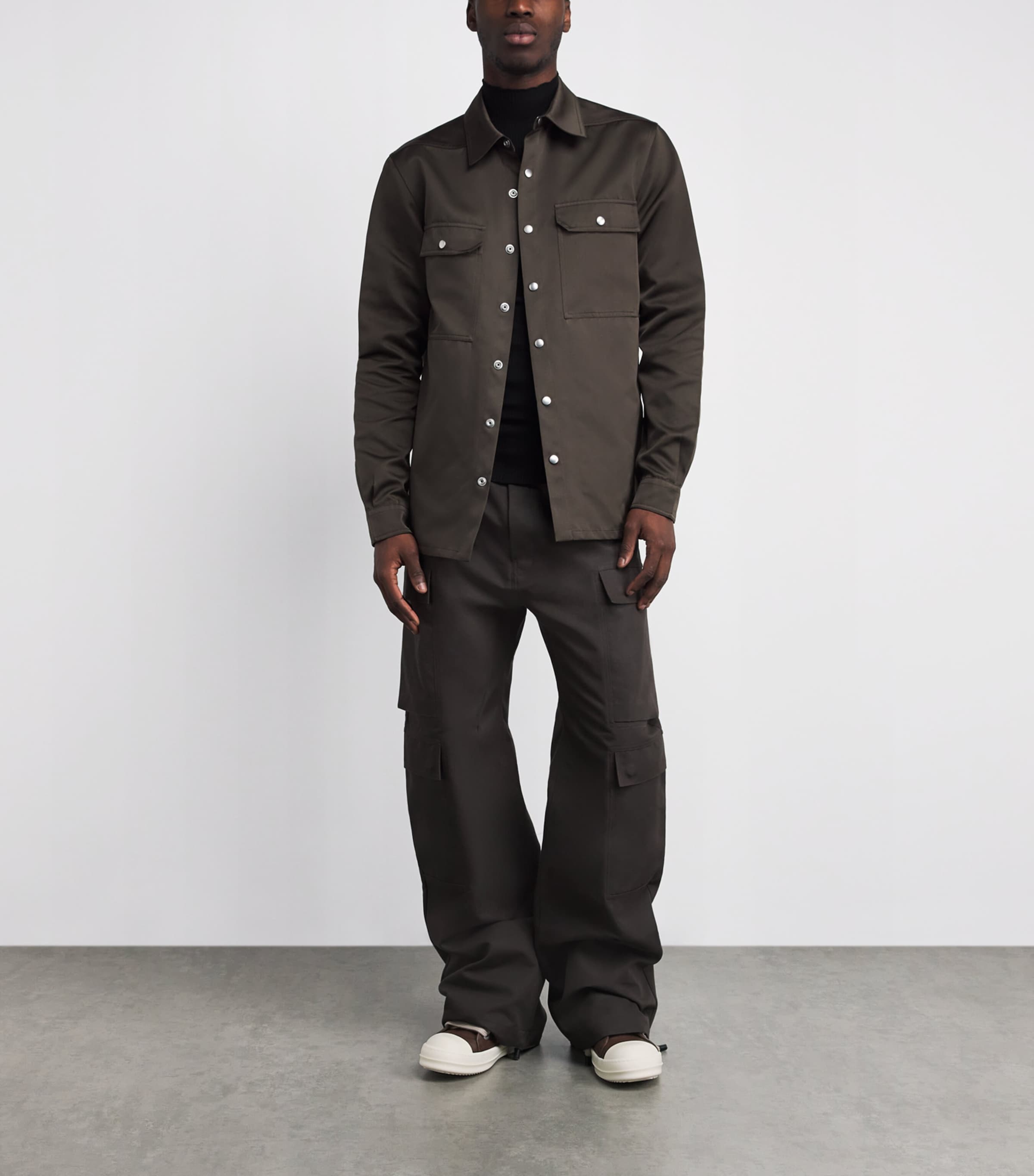 Leather Jumbo-Lace Sneakers MACASSAR/MILK _5311 Image 6