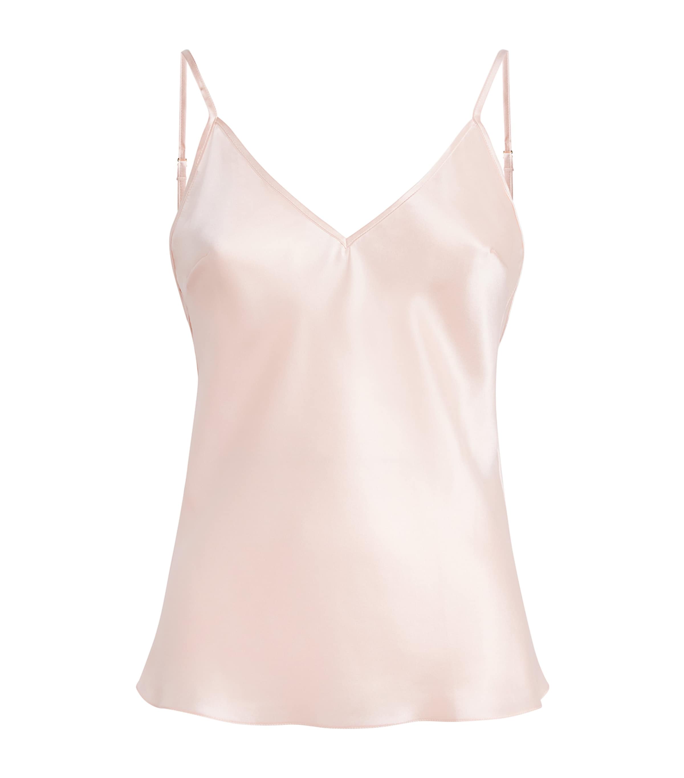Gilda & Pearl Womens Silk Taylor Cami Top Perfume Pink Image 1