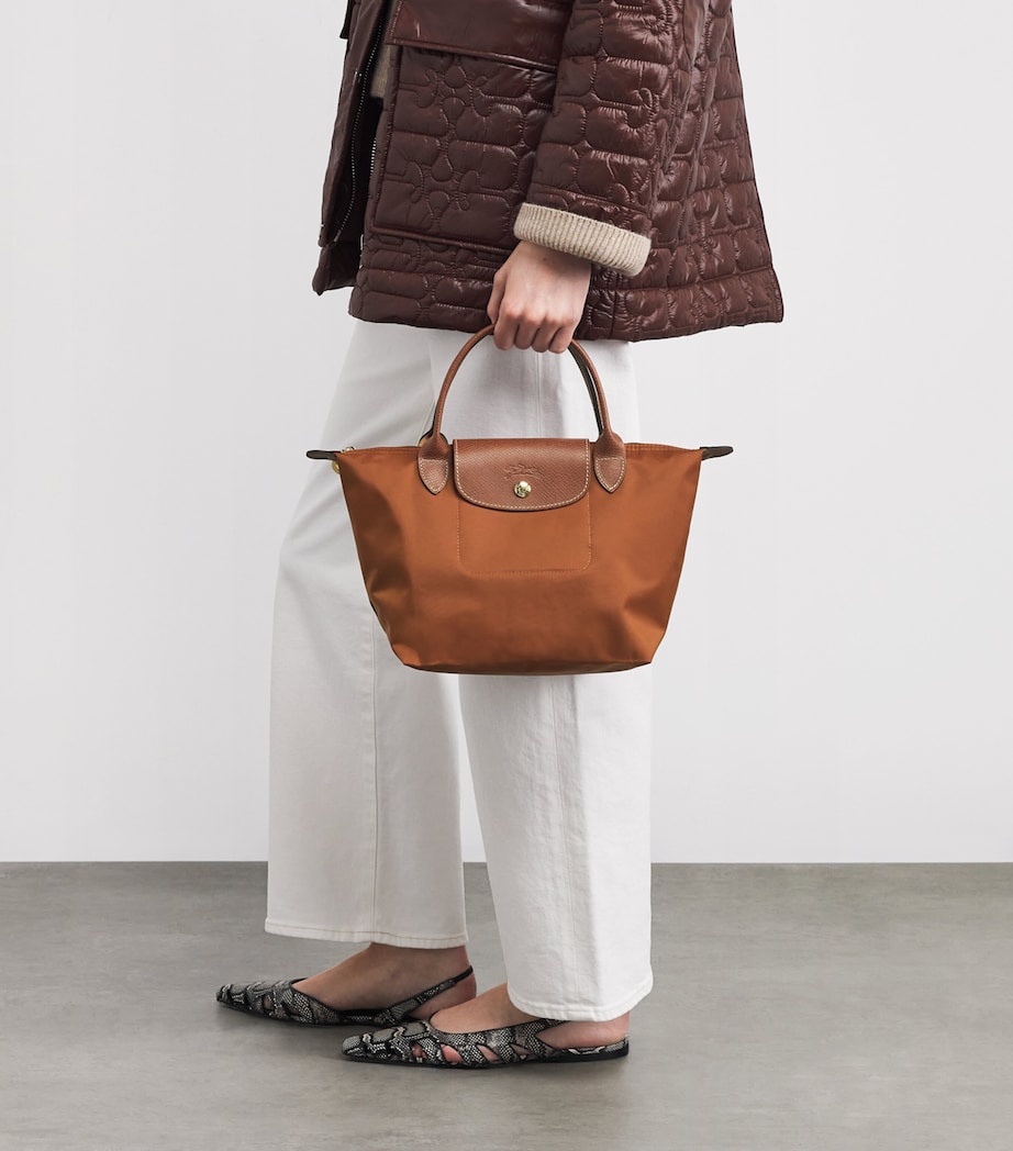 Longchamp Small Le Pliage Original Tote Bag Cognac Image 5