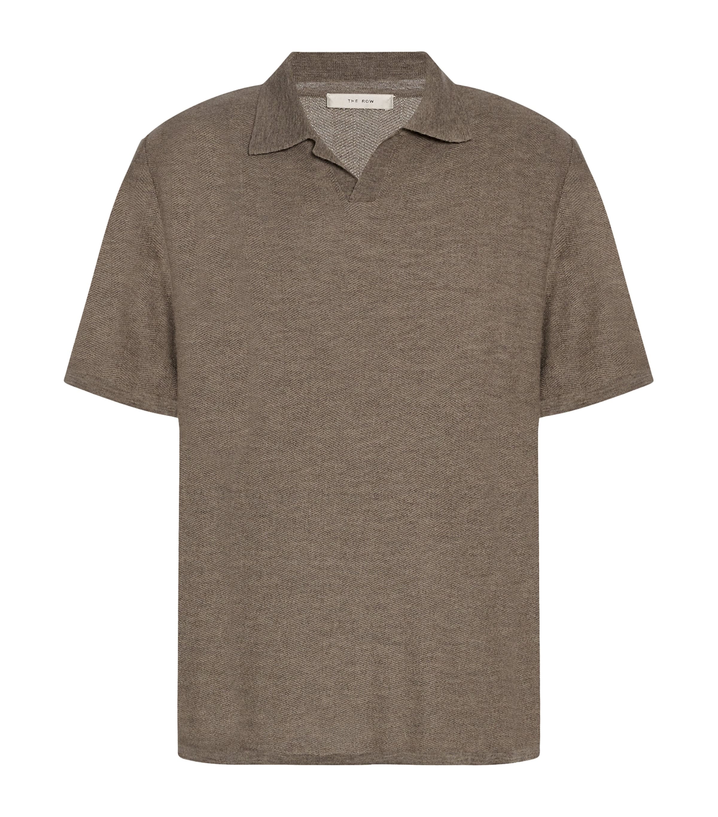 The Row Mens Morand Cashmere Top Beige Image 1