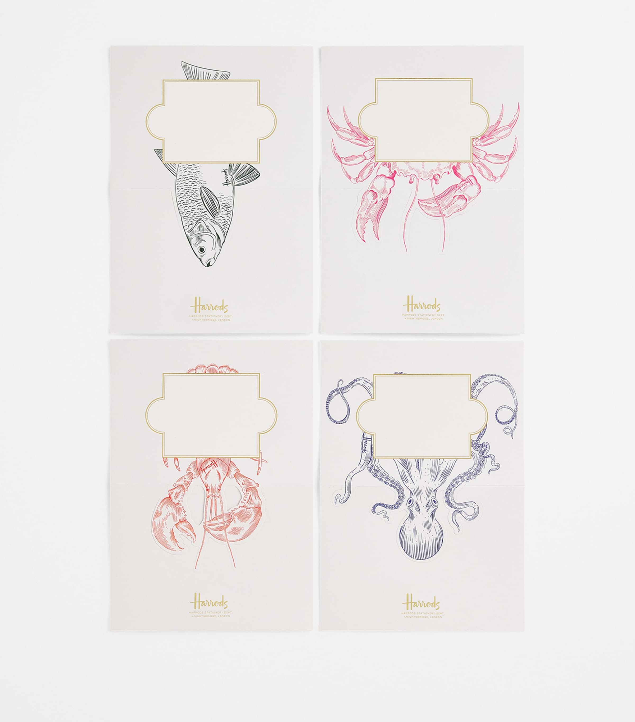 Set of 8 Character Greeting Cards MULTI Image 2