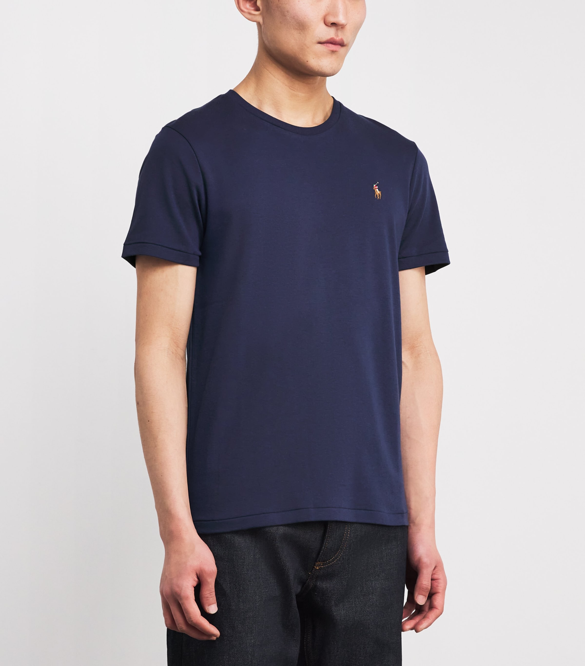 Pima Cotton Polo Pony T-Shirt REFINED NAVY Image 3