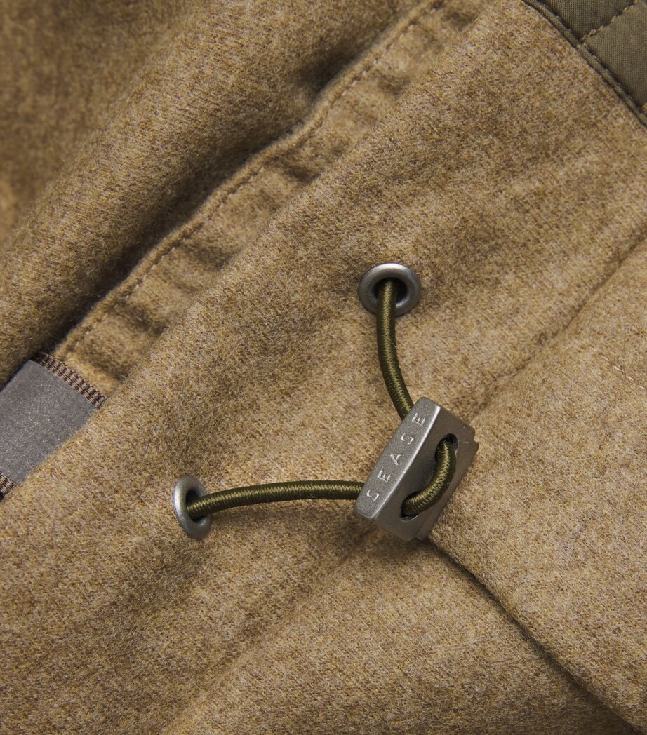 Wool-Cashmere Jersey Trousers BRONZE OLIVE Y51 Image 5