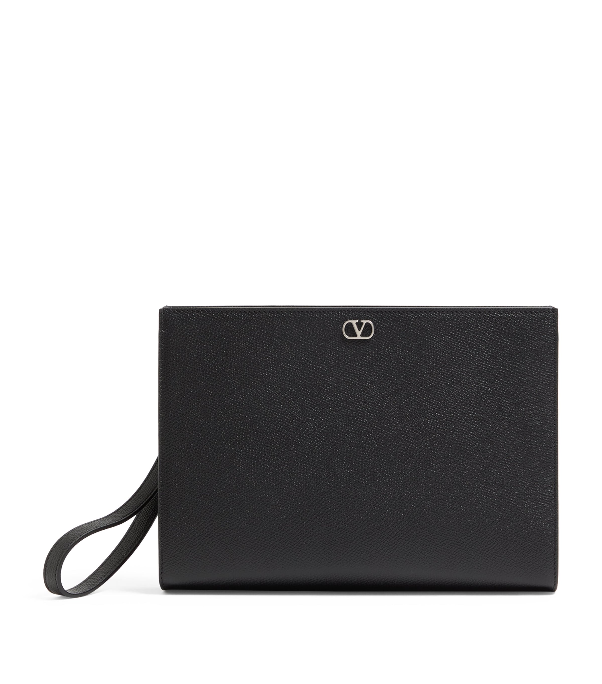 Valentino Medium Leather Vlogo Signature Pouch