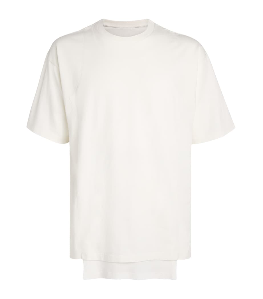 Maison Margiela Mens Cotton Double-Layered T-Shirt Off White Image 1