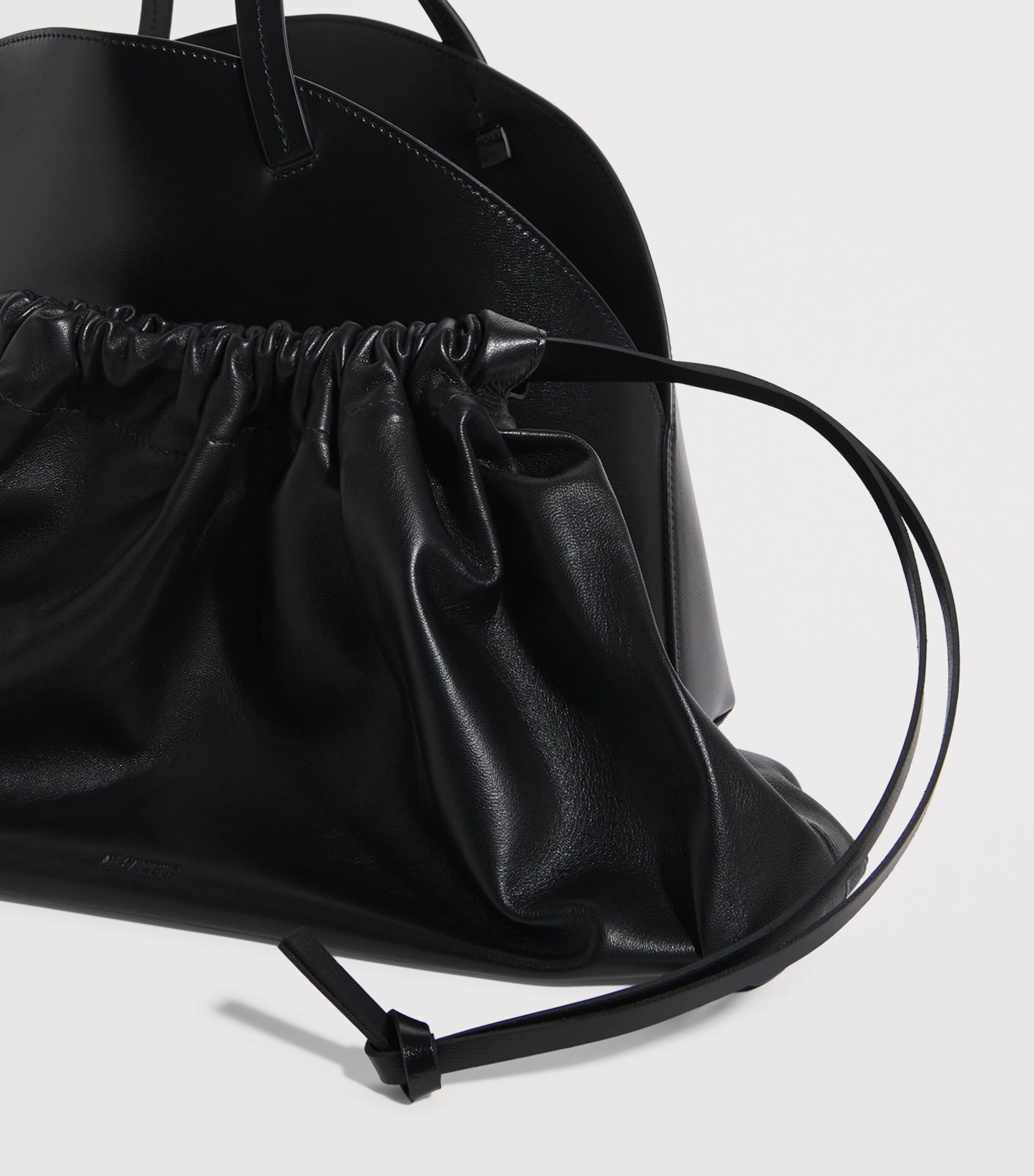 【JIL SANDER】Curve Medium leather shoulder bag Jil Sander Curve Medium Calf Leather Shoulder Bag - Bergdorf