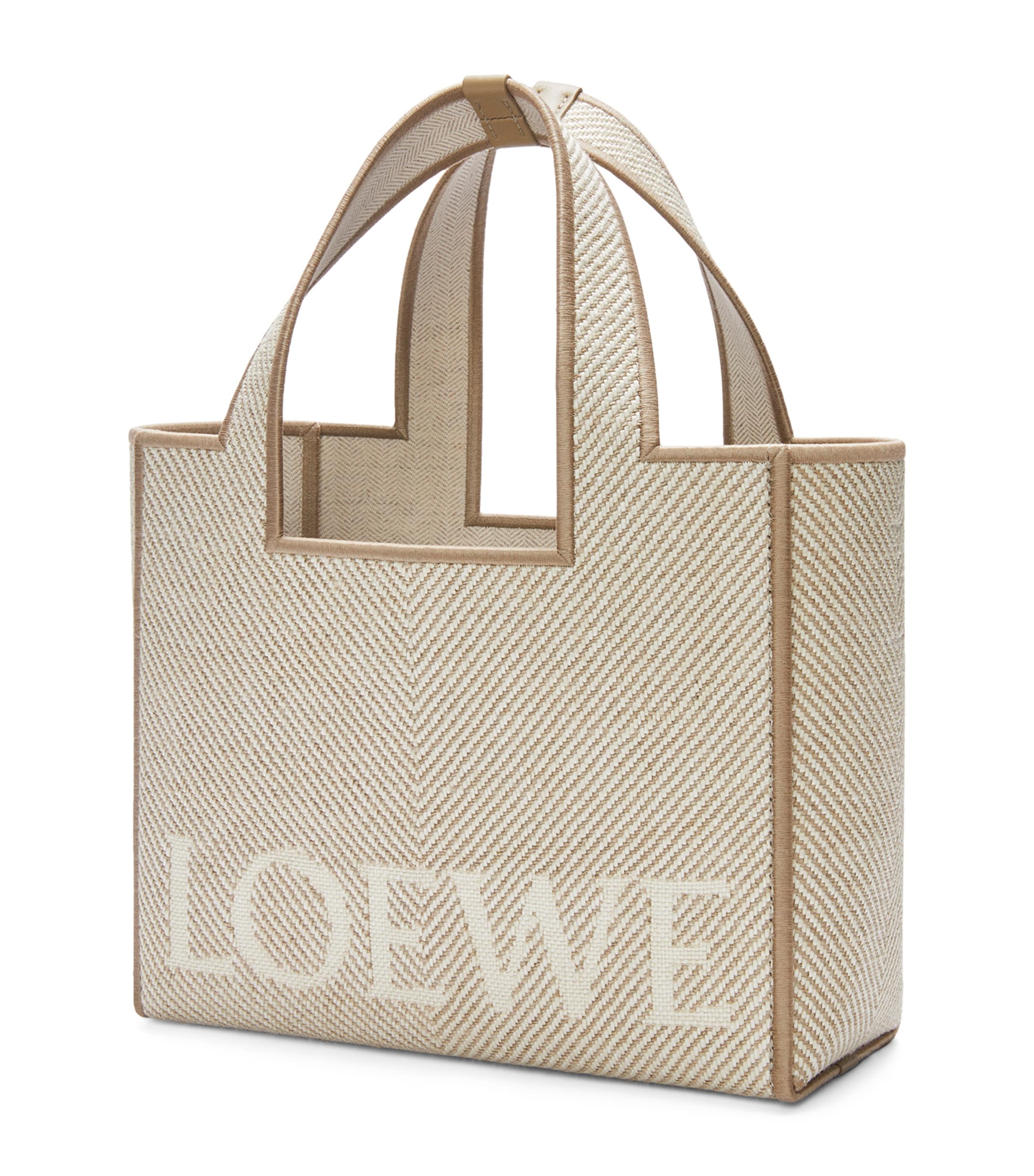 Small Canvas Font Tote Bag ECRU Image 1