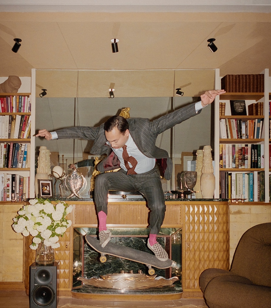 Medium Crystal Graphik Vase (27cm) TRANSPARENT Image 4