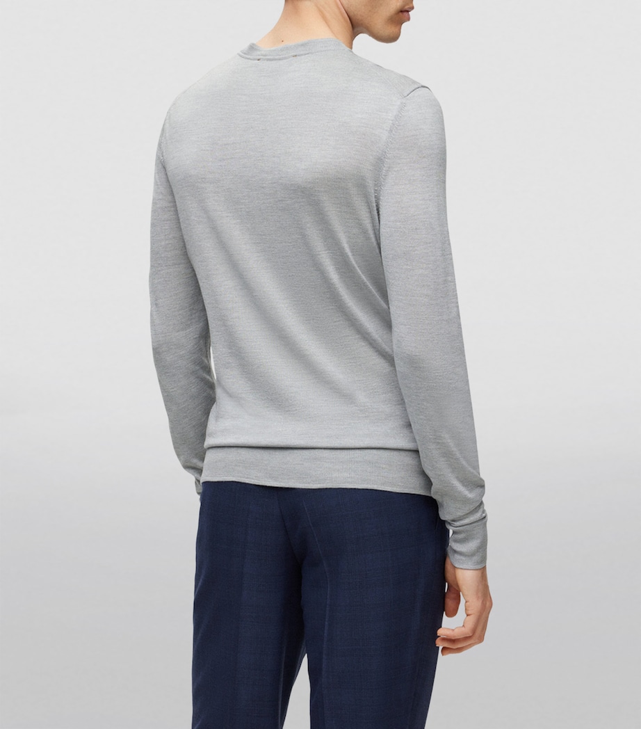 BOSS Mens Silk Sweater Image 4