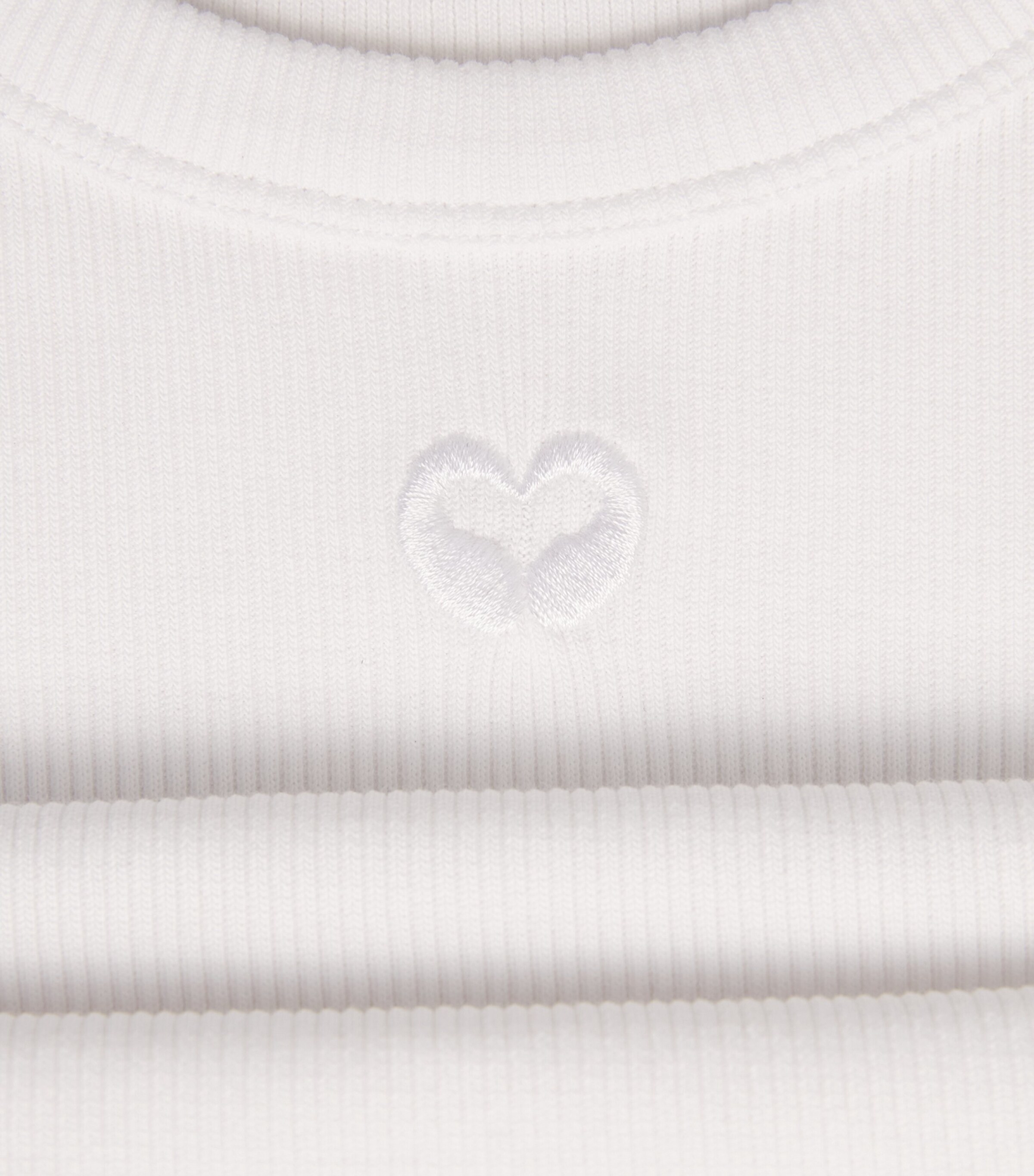 Maje Womens Stretch-Cotton Ribbed T-Shirt White Image 6