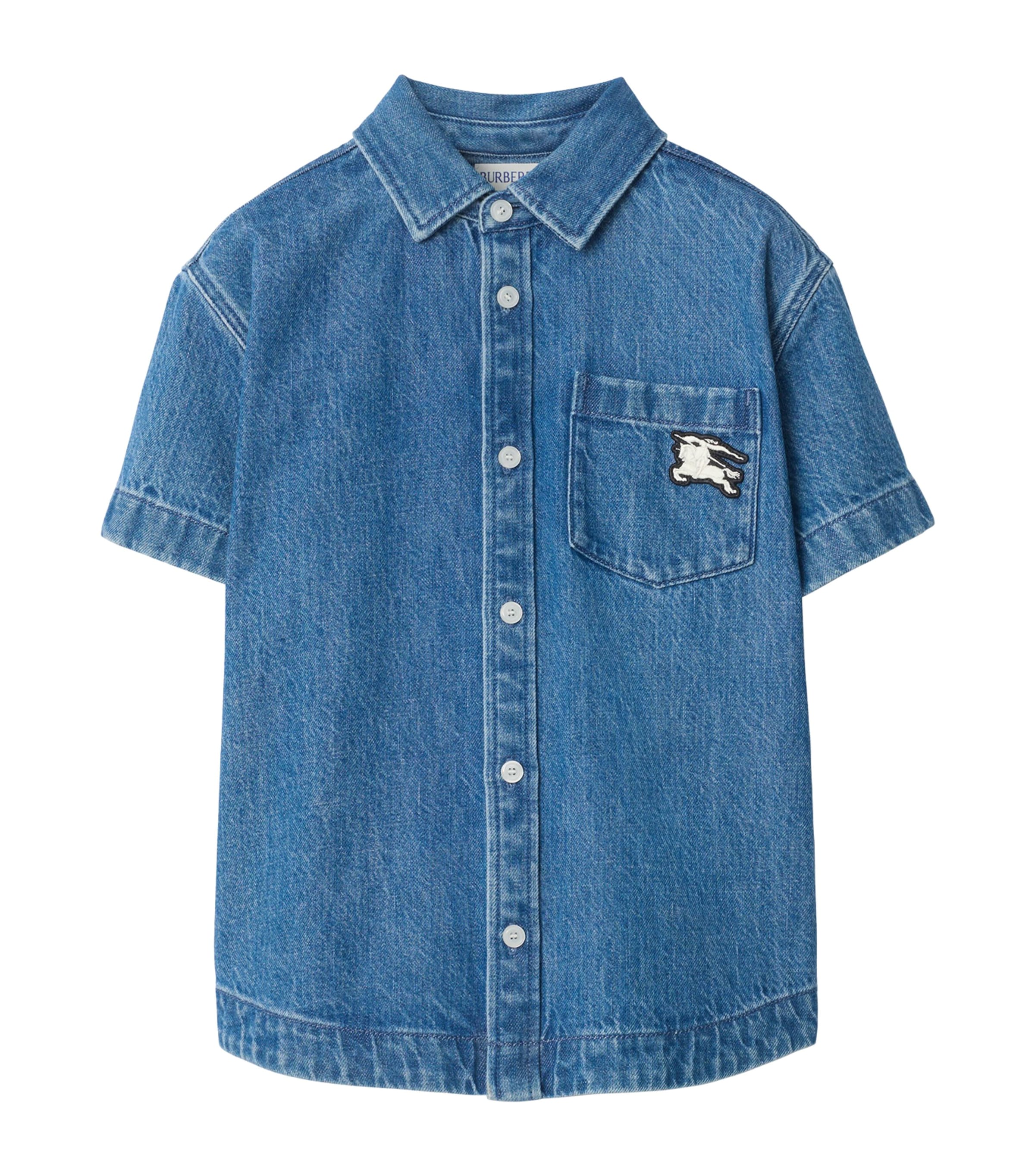 Burberry Kids Denim EKD Shirt (14 Years) Vintage Denim Image 1