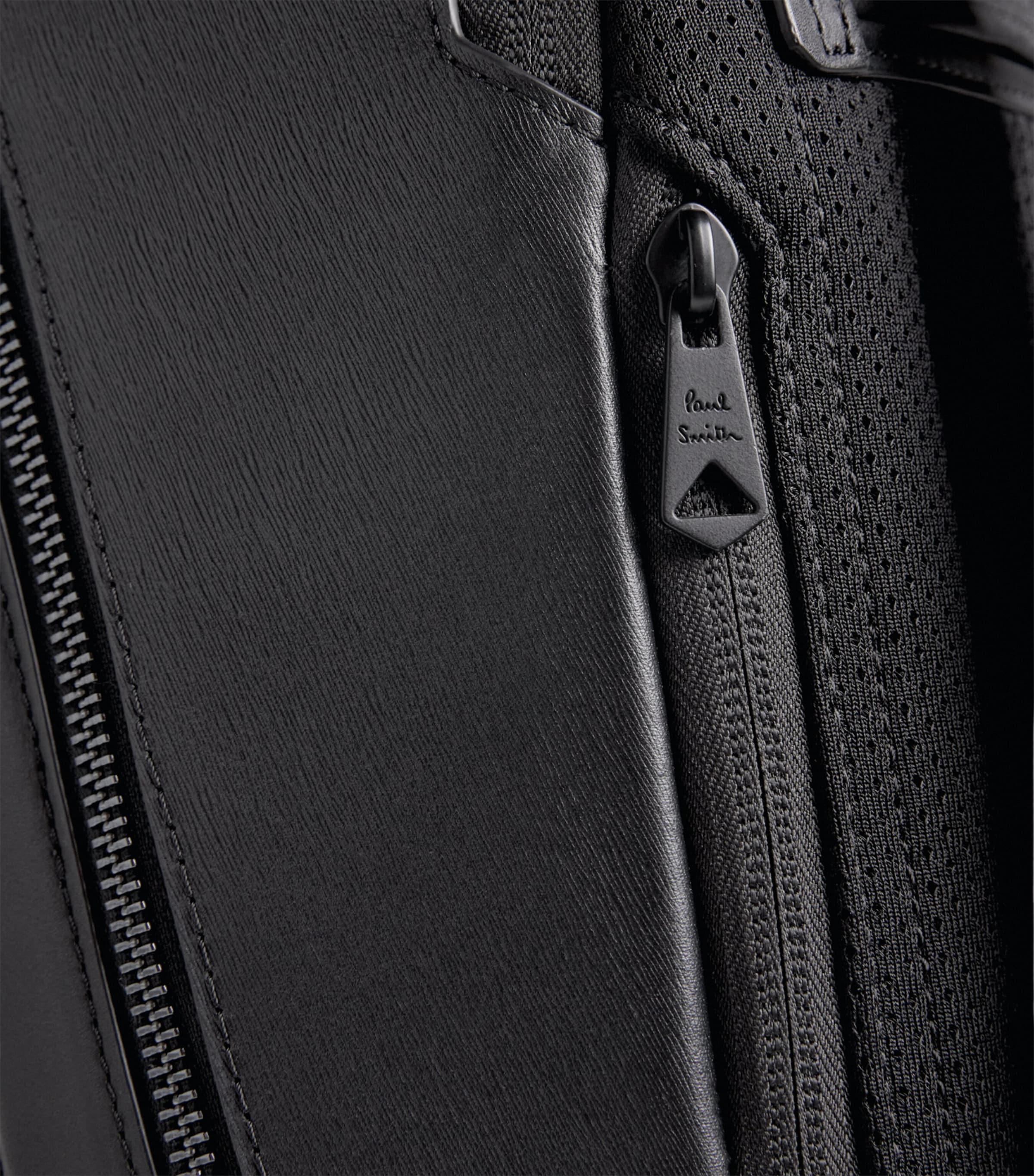 Leather Backpack BLACK Image 7