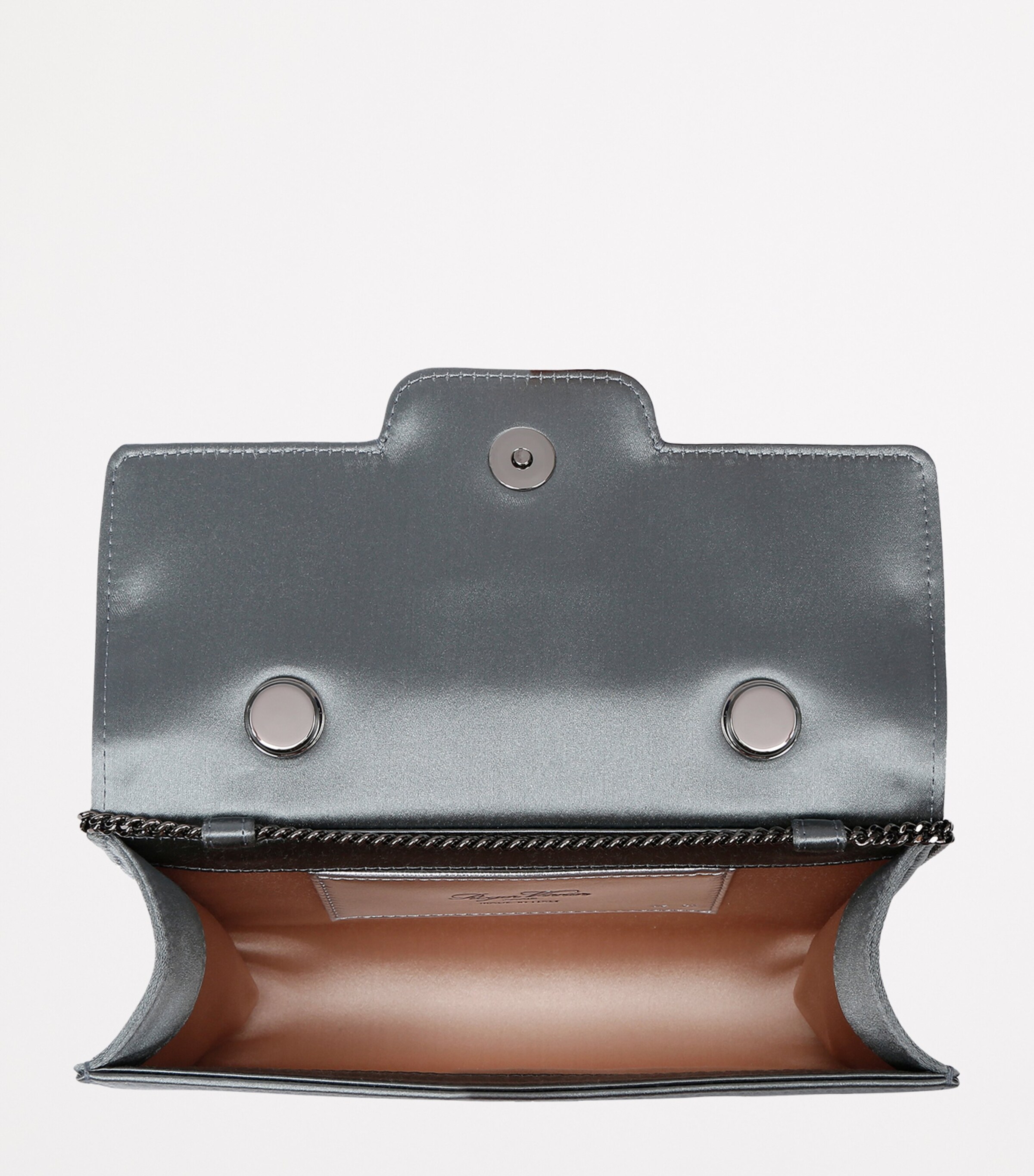 Roger Vivier Mini Satin Strass Top-Handle Bag Silver Image 2