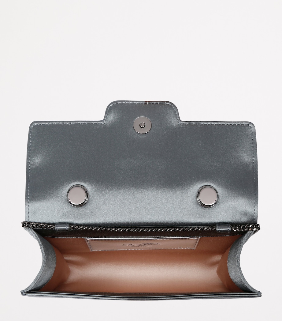 Roger Vivier Mini Satin Strass Top-Handle Bag Silver Image 2