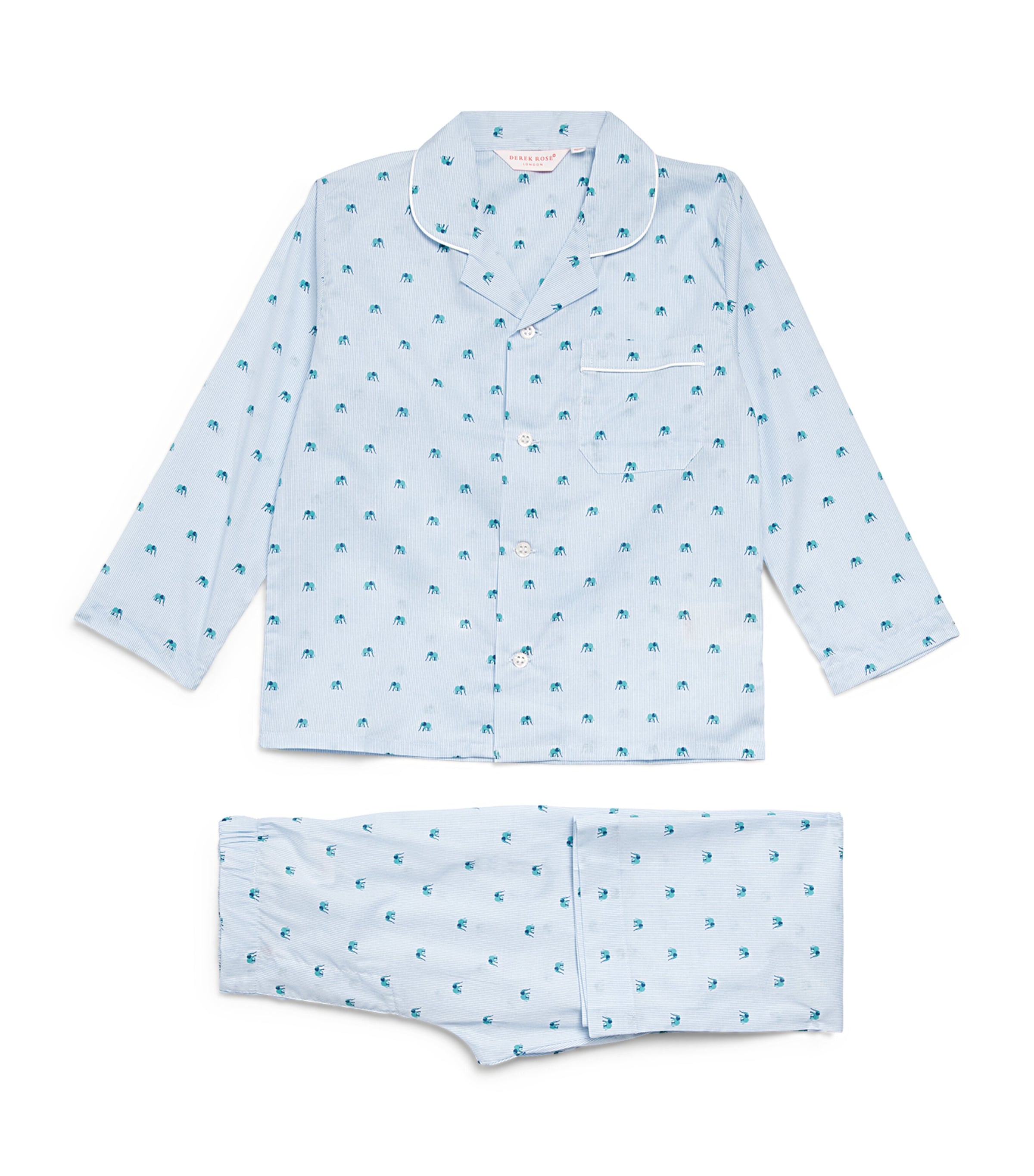 Derek Rose Kids' Printed Ledbury Pyjama Set