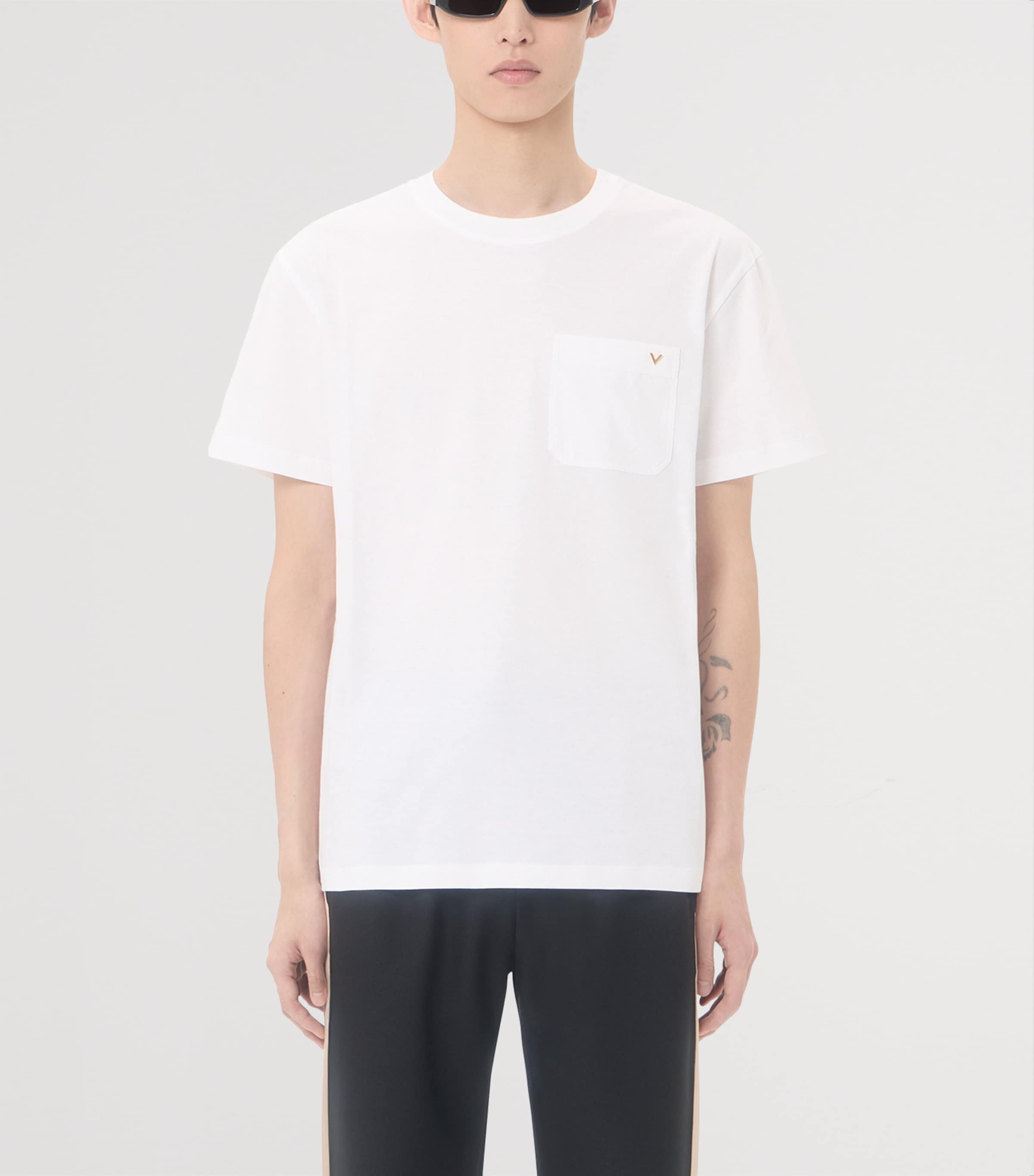Valentino Garavani Mens Cotton VGold T-Shirt Image 2