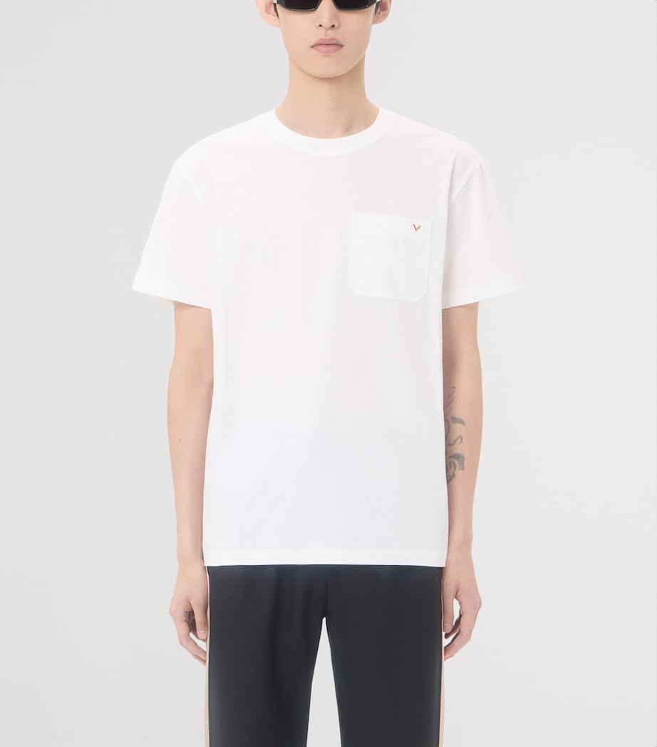 Valentino Garavani Mens Cotton VGold T-Shirt Image 2