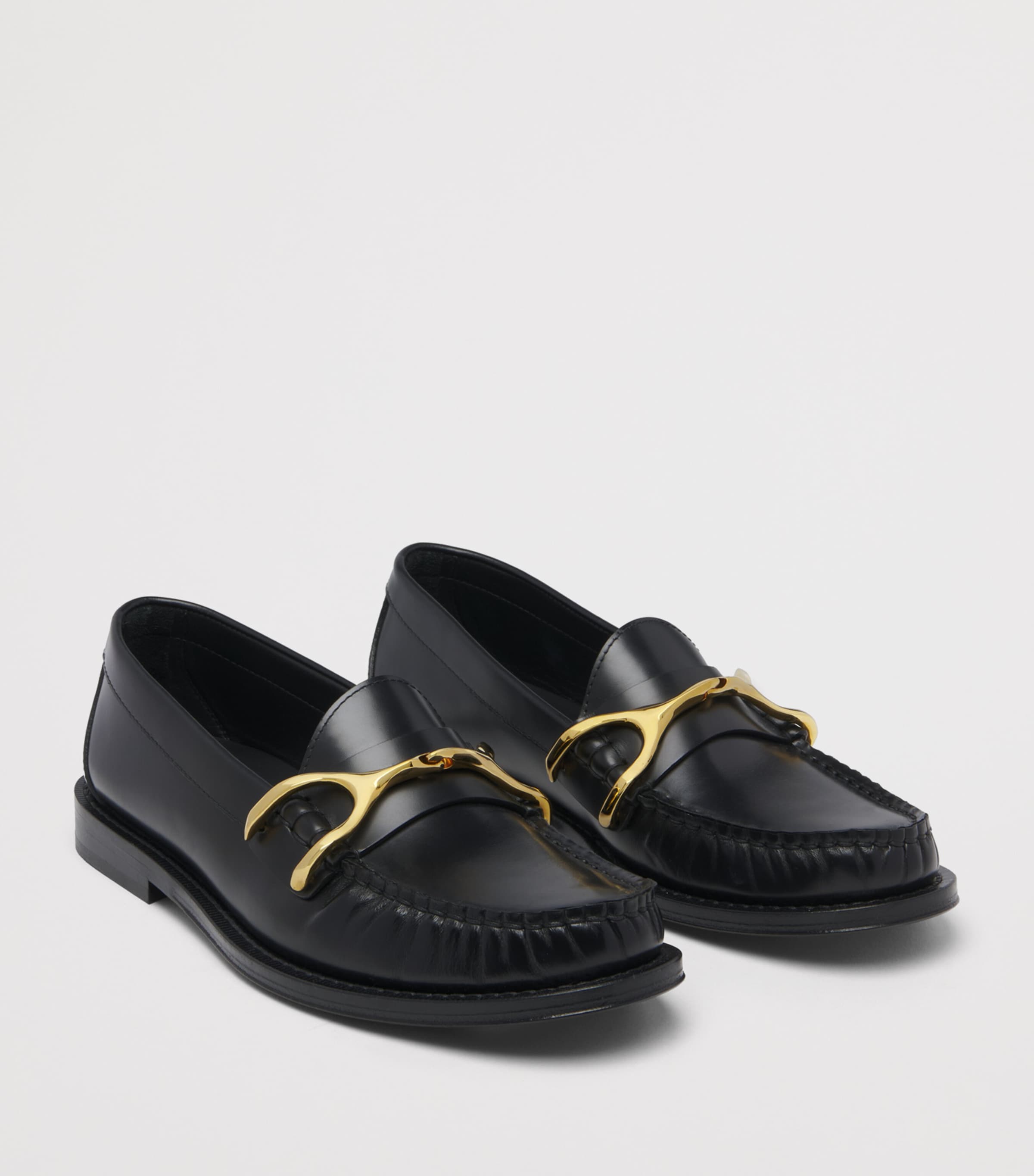 McQueen Leather Wishbone Loafers Image 3
