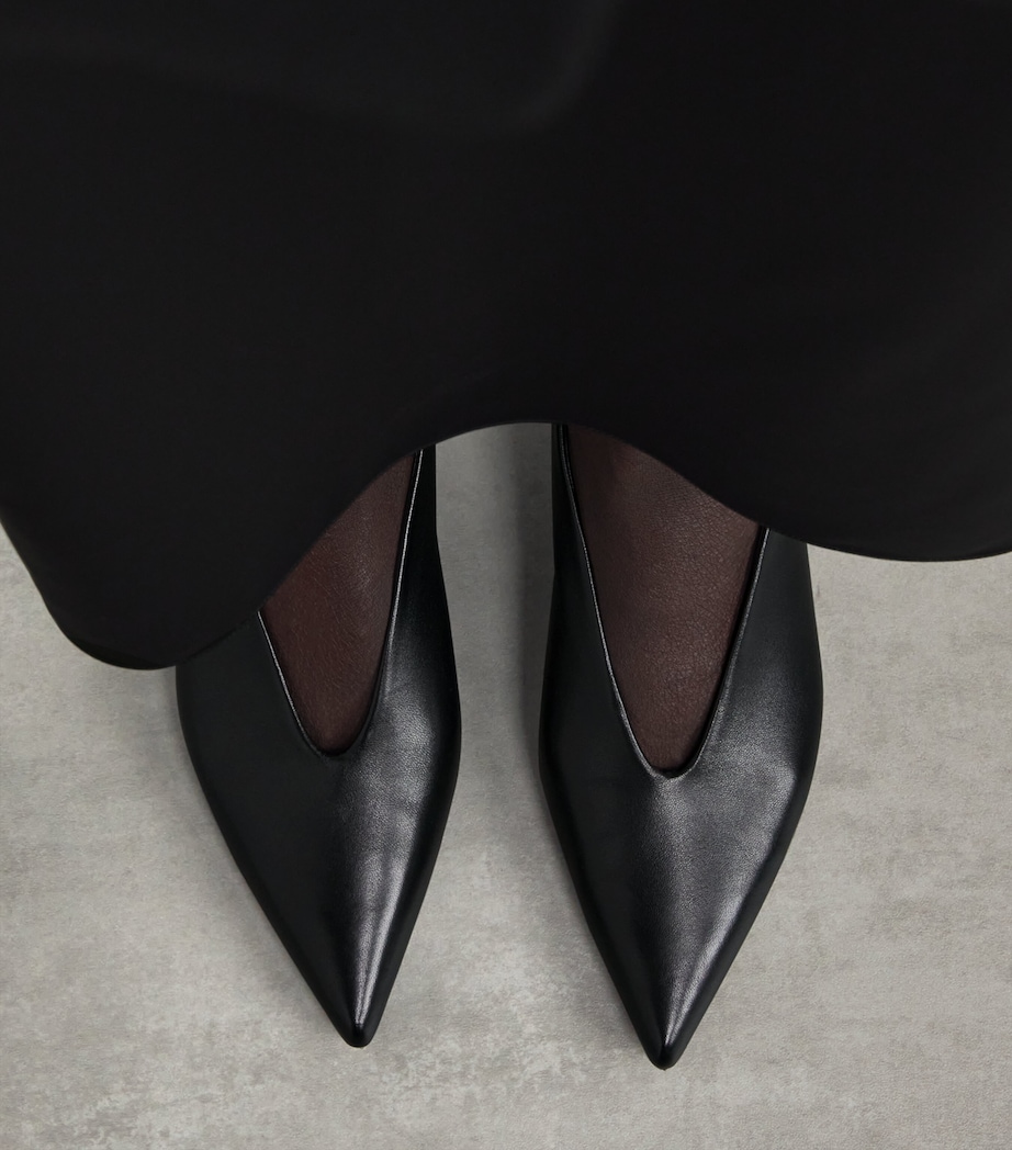 aeyde Womens Leather Clara Pumps 35 Black Image 2