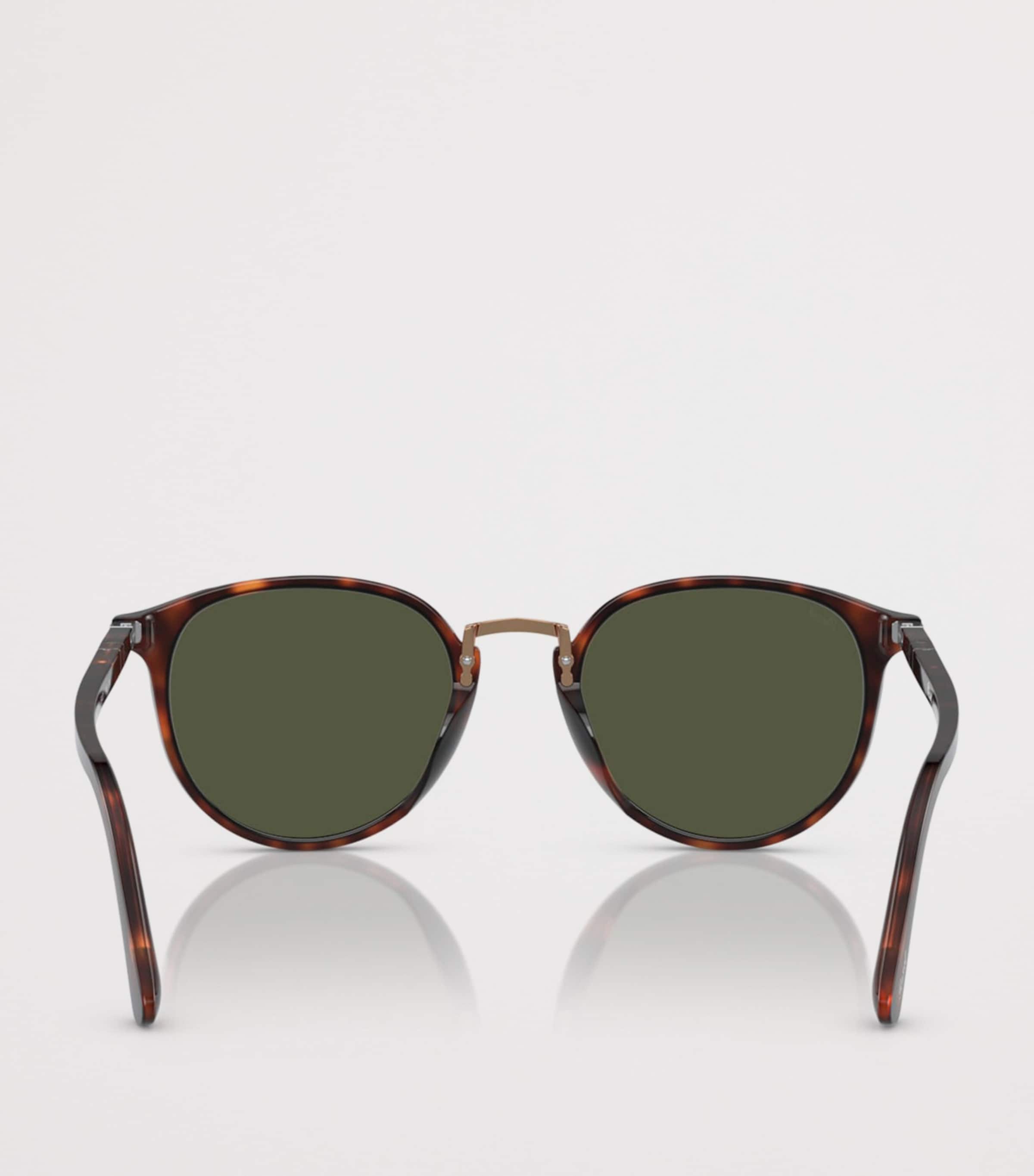 Persol Acetate Rounded Square Sunglasses Brown Image 4