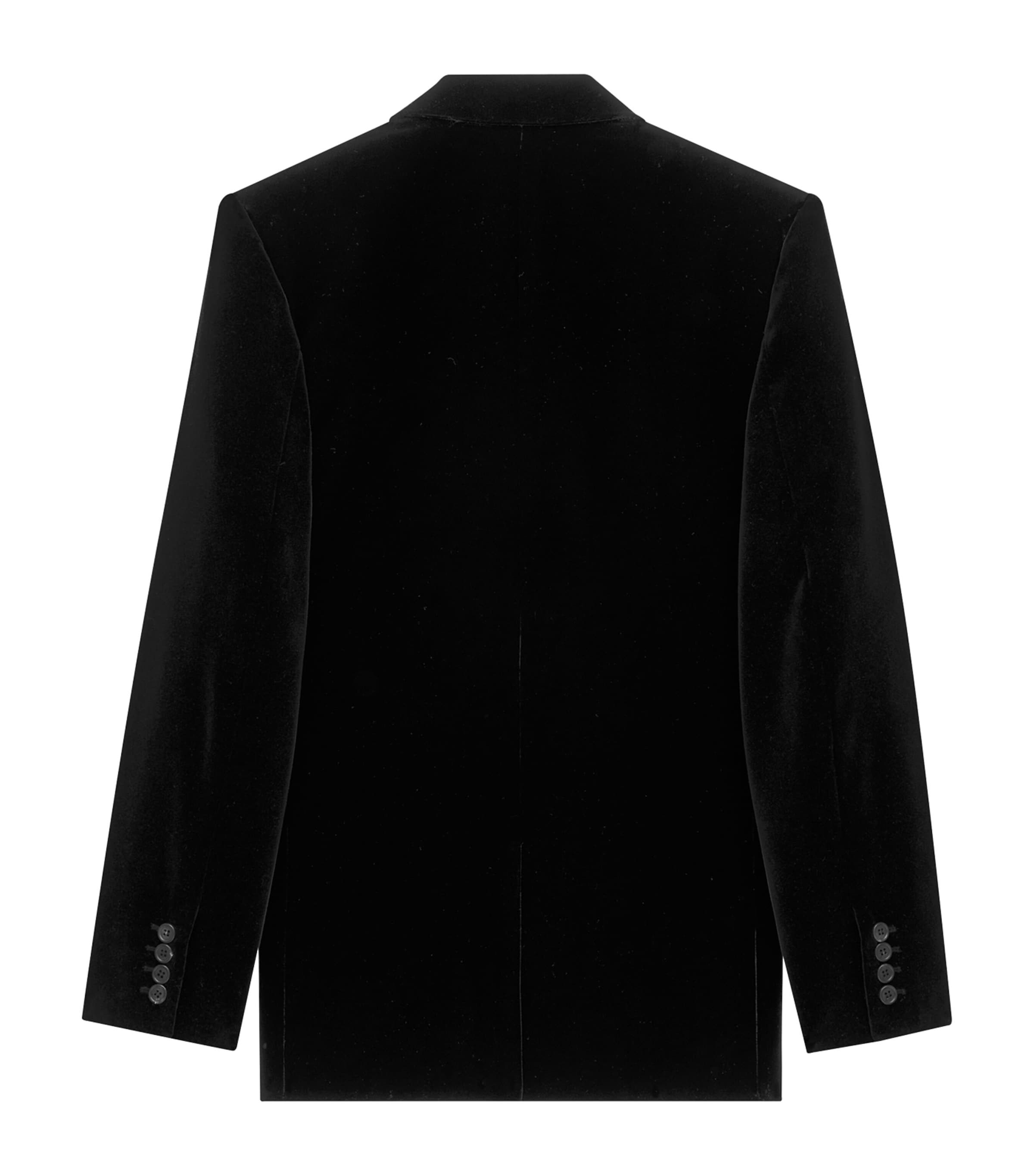 Velvet Double-Breasted Blazer 1000 Image 2