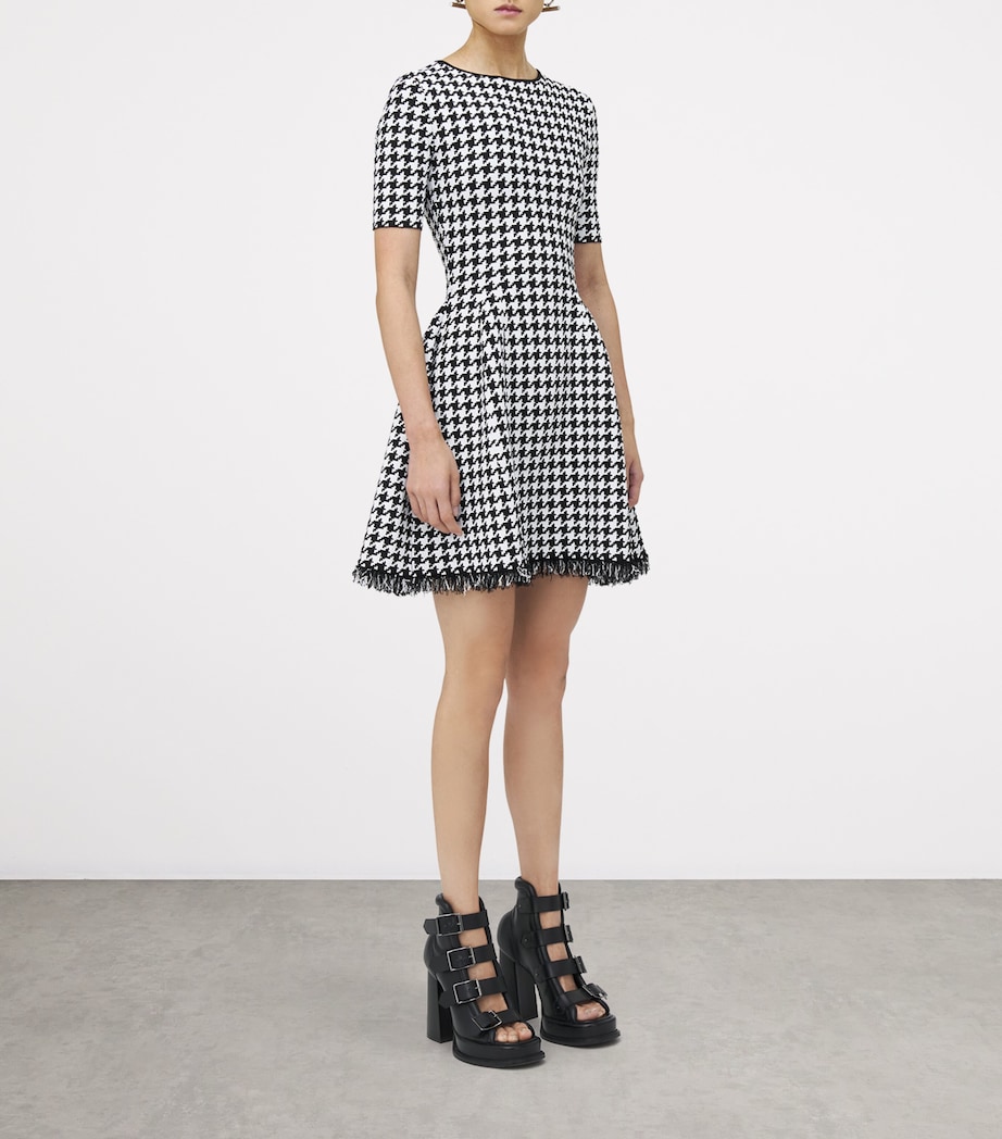 Frayed Houndstooth Mini Dress 1080 Image 3