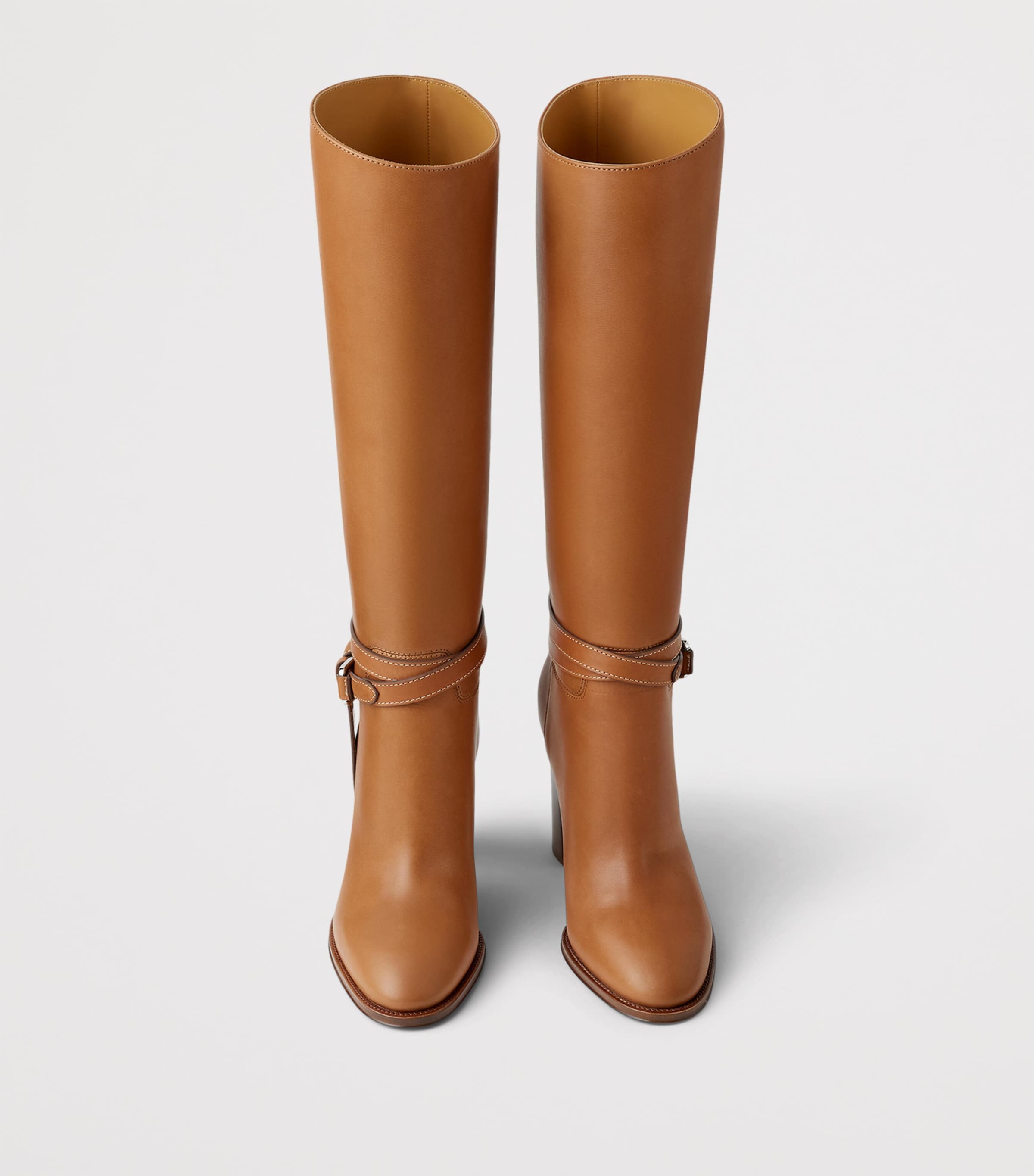 Leather Donnely Knee-High Boots 90 RL GOLD Image 3